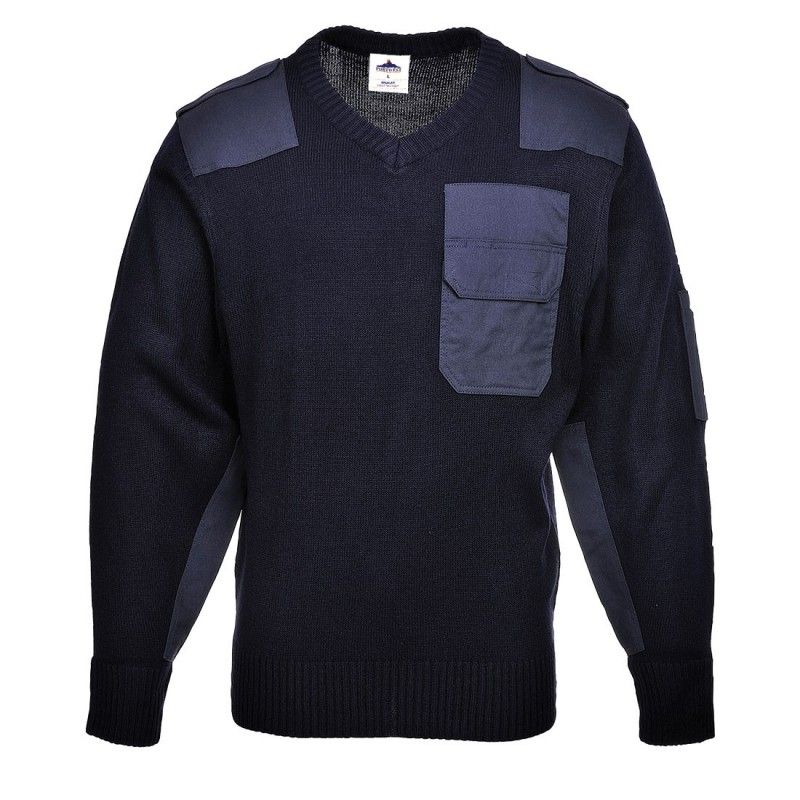 Pull De Travail Sécurité Portwest Otan Bleu Marine M
