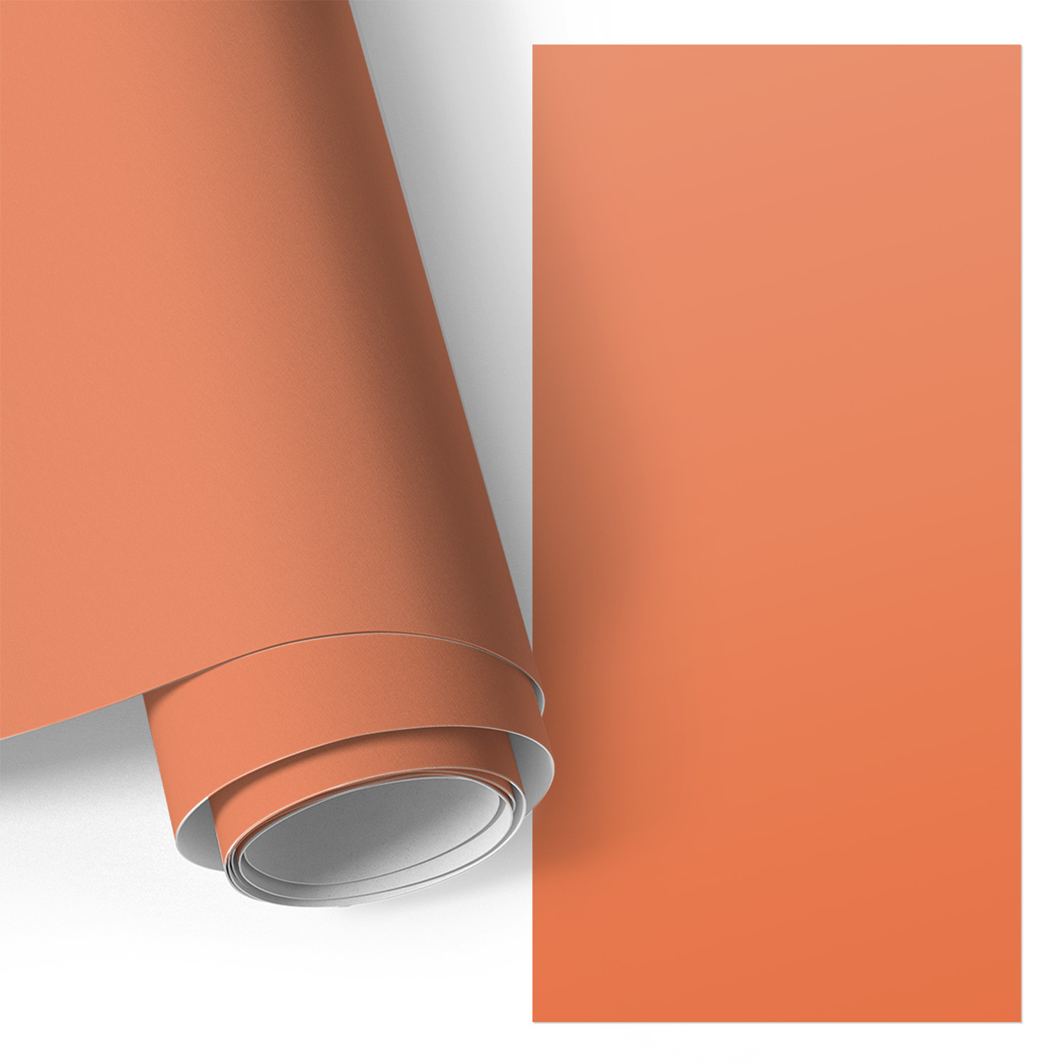 Film Adhésif - Adhésif Décoratif - Rénovation Facile - Pour Meubles - Pour Commodes Orange Vif 65x130 Cm