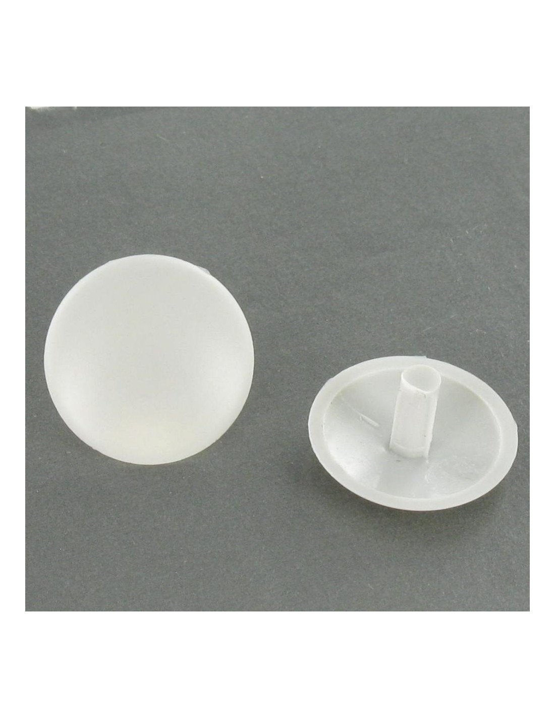 Cache Tête Plastique Diamètre De Tête: 12 Dt 3 Longueur 7 Ral7035 Gris Clair-1 Pièce