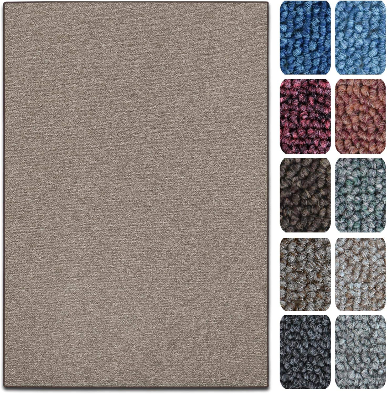 Tapis De Salon London Marron Clair 50 X 100 Cm