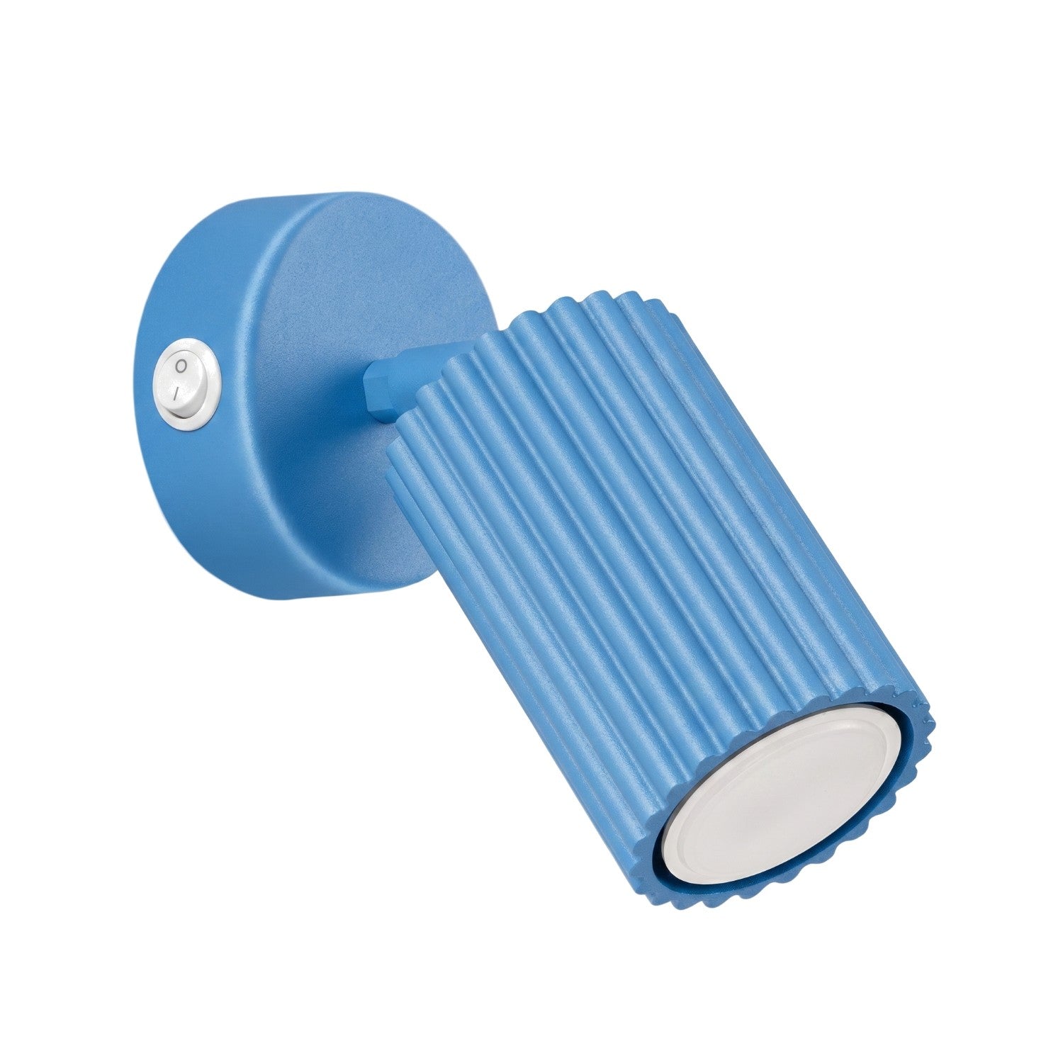 Applique Murale Orientable Bleue Rainurée 1xgu10 10w Karbon Sollux Lighting