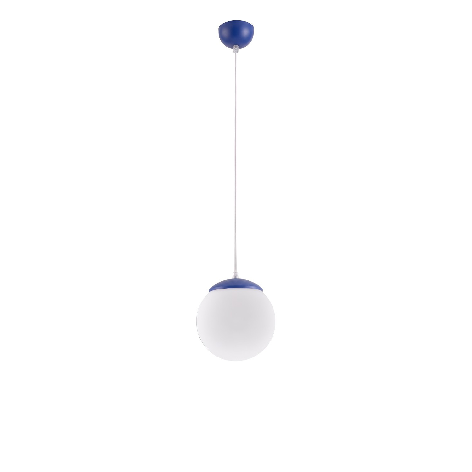 Suspensions Ugo Acier/verre Outremer 1xe27 20cm Sollux