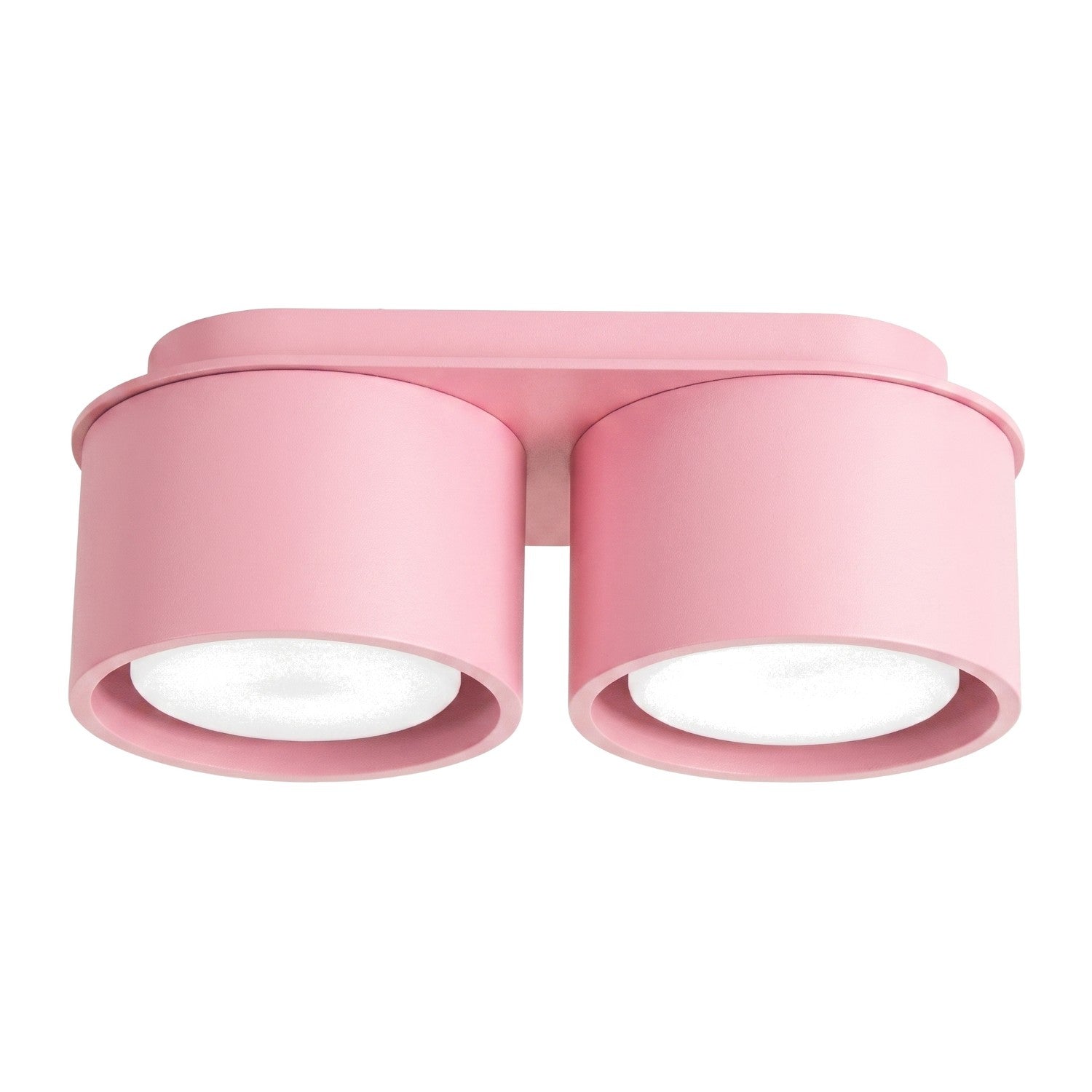 Spot Plafonnier Minimaliste Double 2xgx53 10w Rose Modo Sollux Lighting