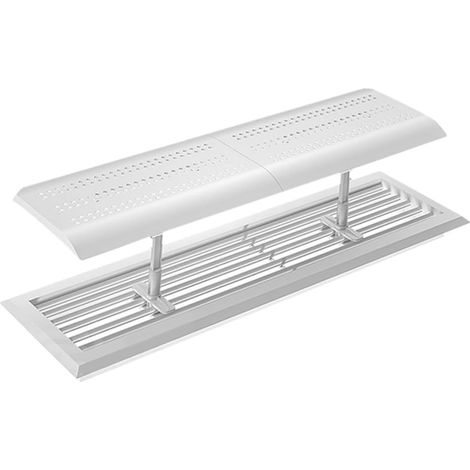 Déflecteur De Vent Pour Climatiseur Plastique Ajustable Et Amovible Protection Les Air Froids Pour Bureau Et Maison Double Installation