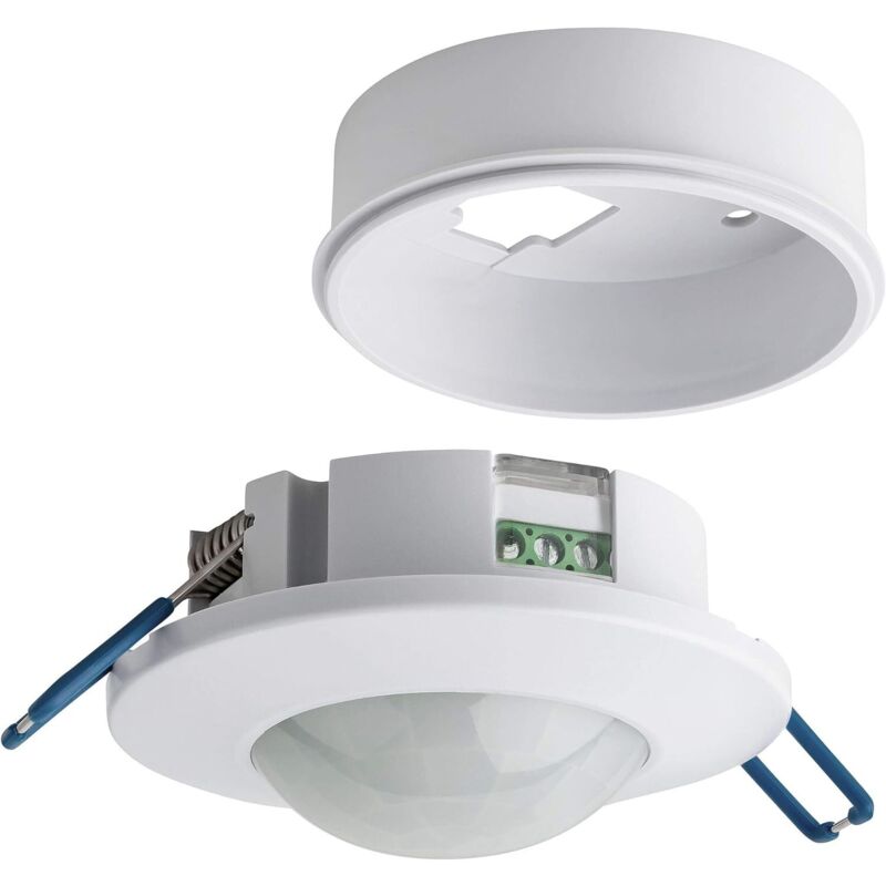 Détecteur De Mouvement Intérieur - Montage Encastré Ou En Saillie - Capteur Infrarouge 6m 360° - Max. 1200w Pour Lampes Incandescentes