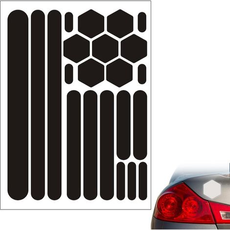 1 Ensemble Autocollants Réfléchissants Pour Casque De Moto, Bandes Adhésives Universelles Pour Sécurité Et Visibilité, Racing Design, Stickers Et Accessoires (noir Réfléchissant)