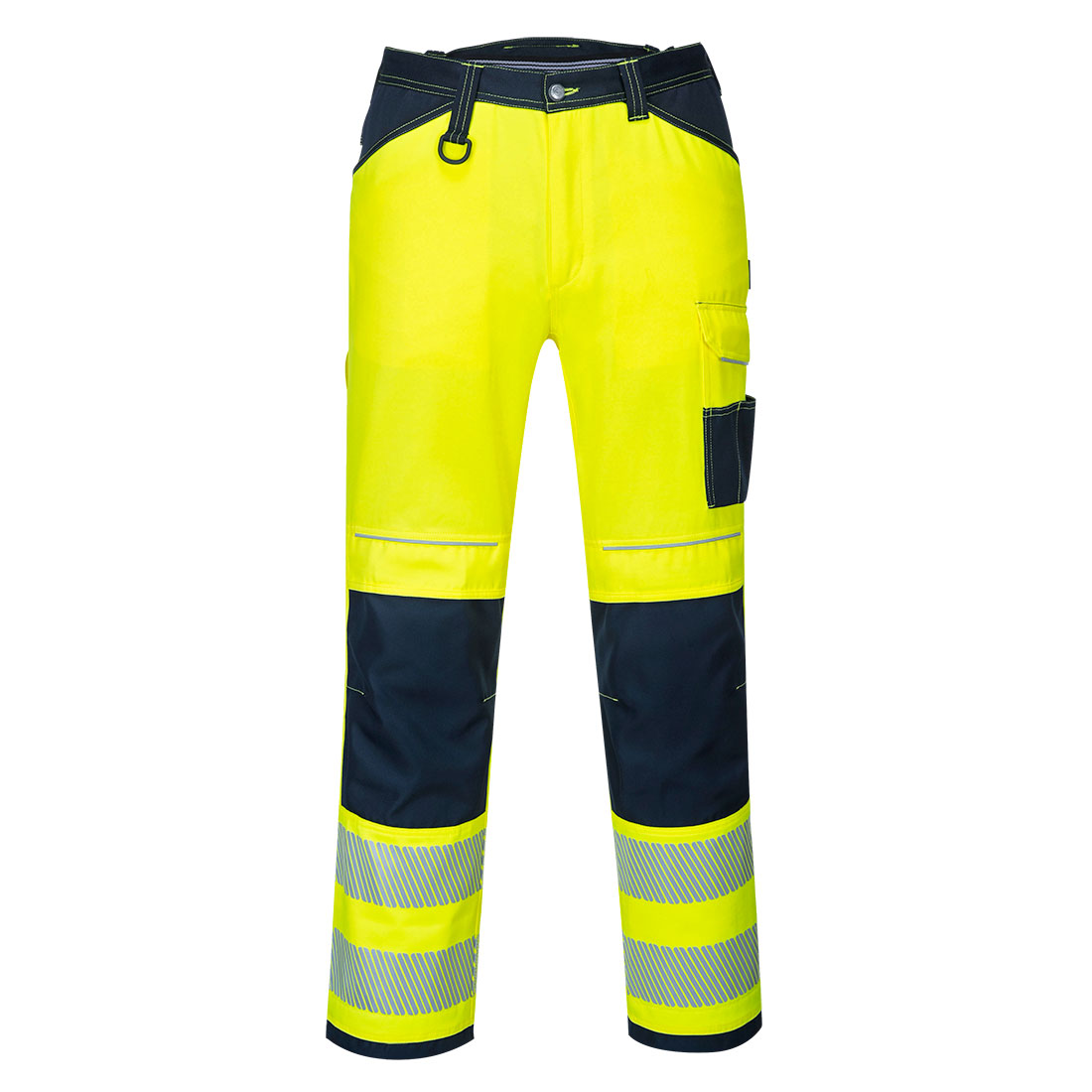 Portwest - Pantalon Pw3 Hi-vis Work Jaune/marine S - Fr(40) - Uk(32)