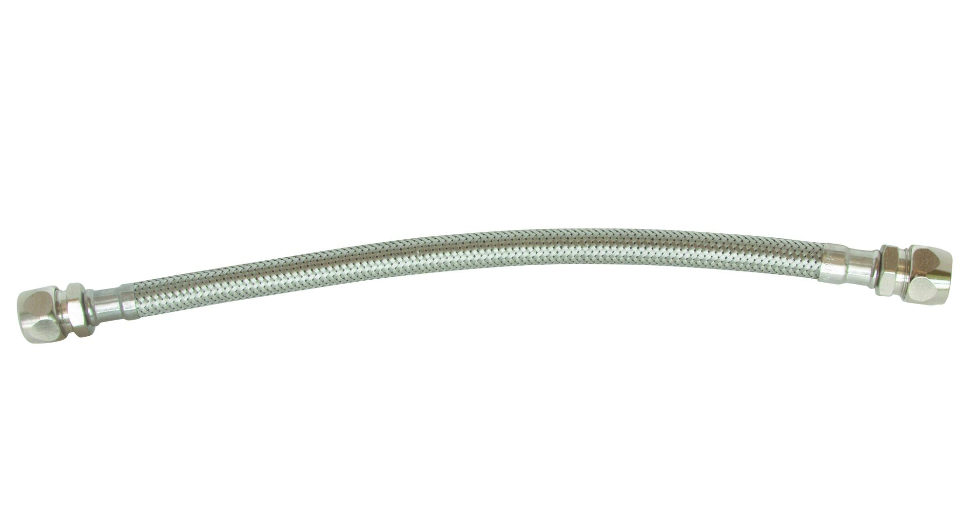 Flexible Sanitaire - 2 Raccords Bicones Tube Cuivre Ø12 Et Ø10 L: 300mm Dn8