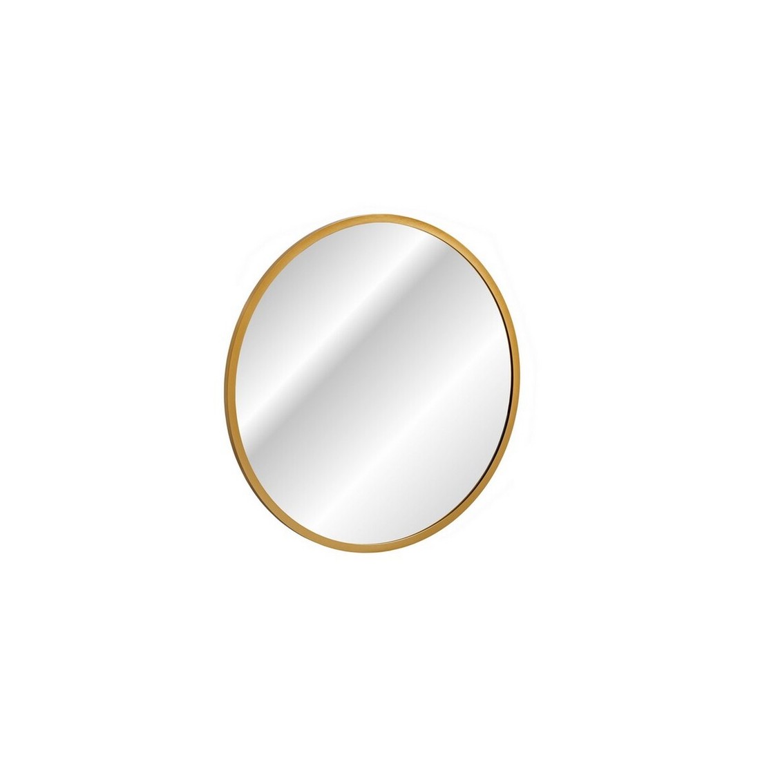 Miroir Salle De Bain Led Rond Doré 60x60 Cm Design
