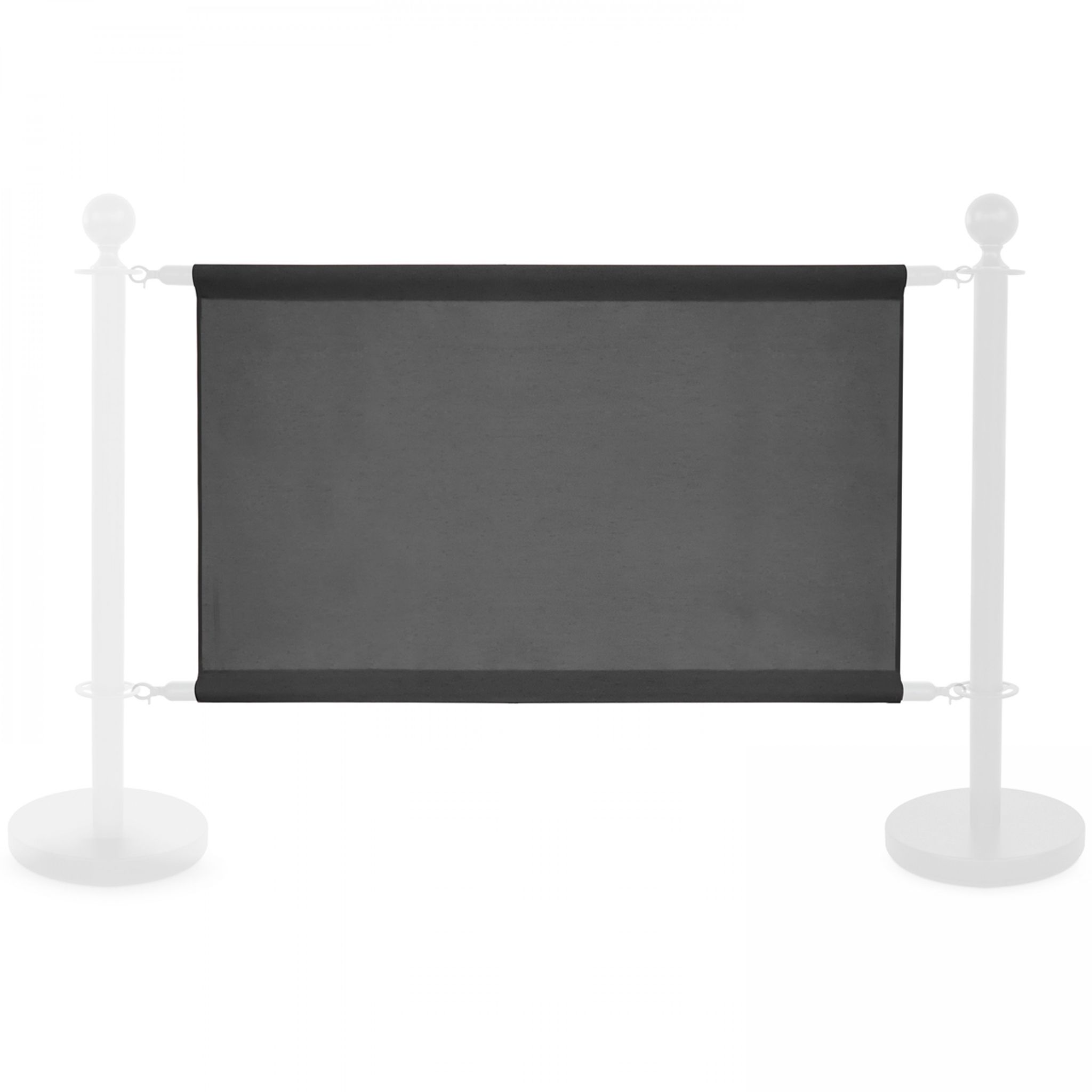 Banderole Pour Poteau Séparateur Gris