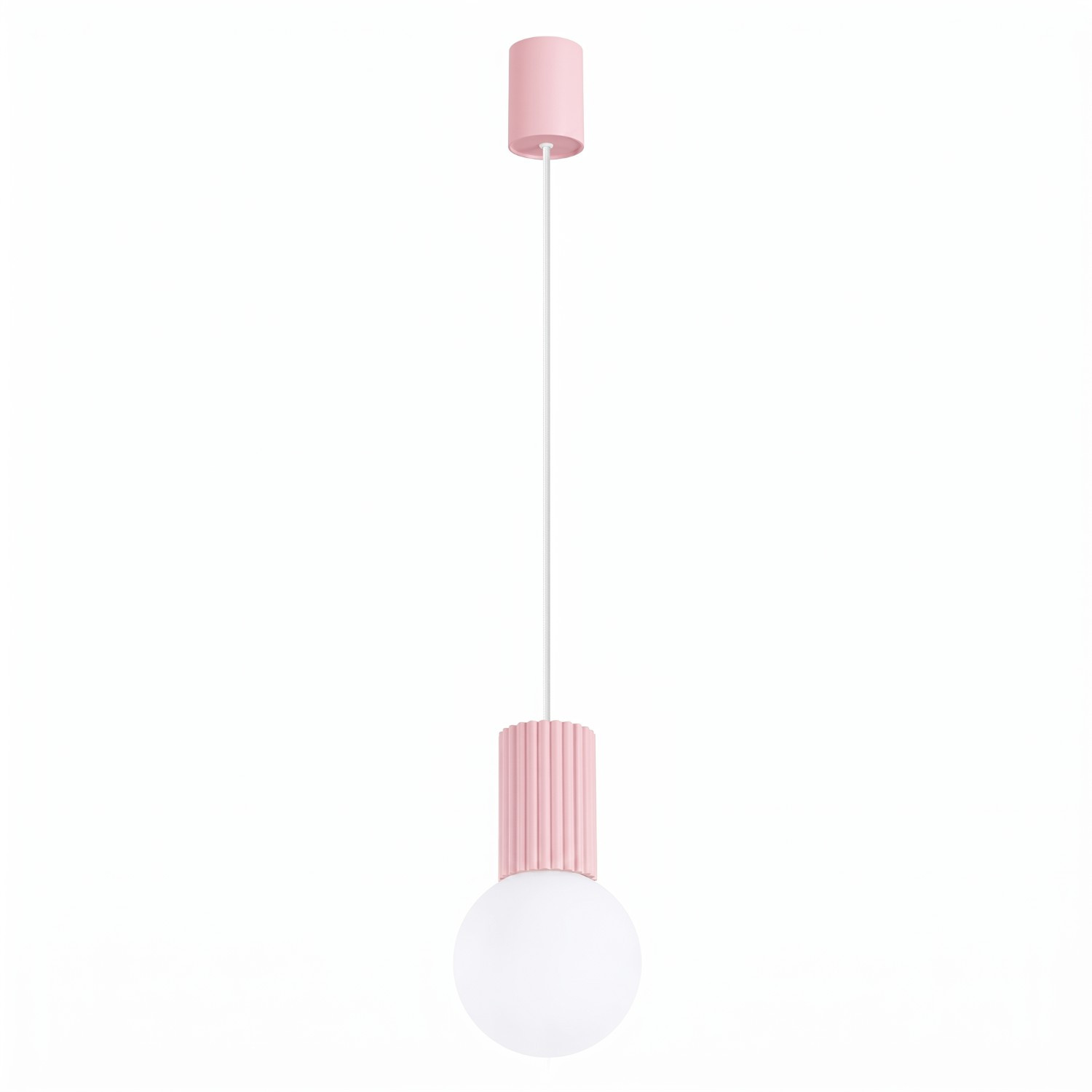 Suspensions Halo Aluminium/verre Rose 1xg9 12cm Sollux