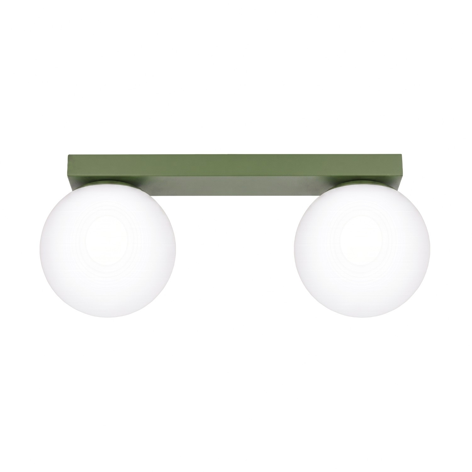 Plafonniers Yoli Acier/verre Vert Olive 2xg9 34.5cm Sollux