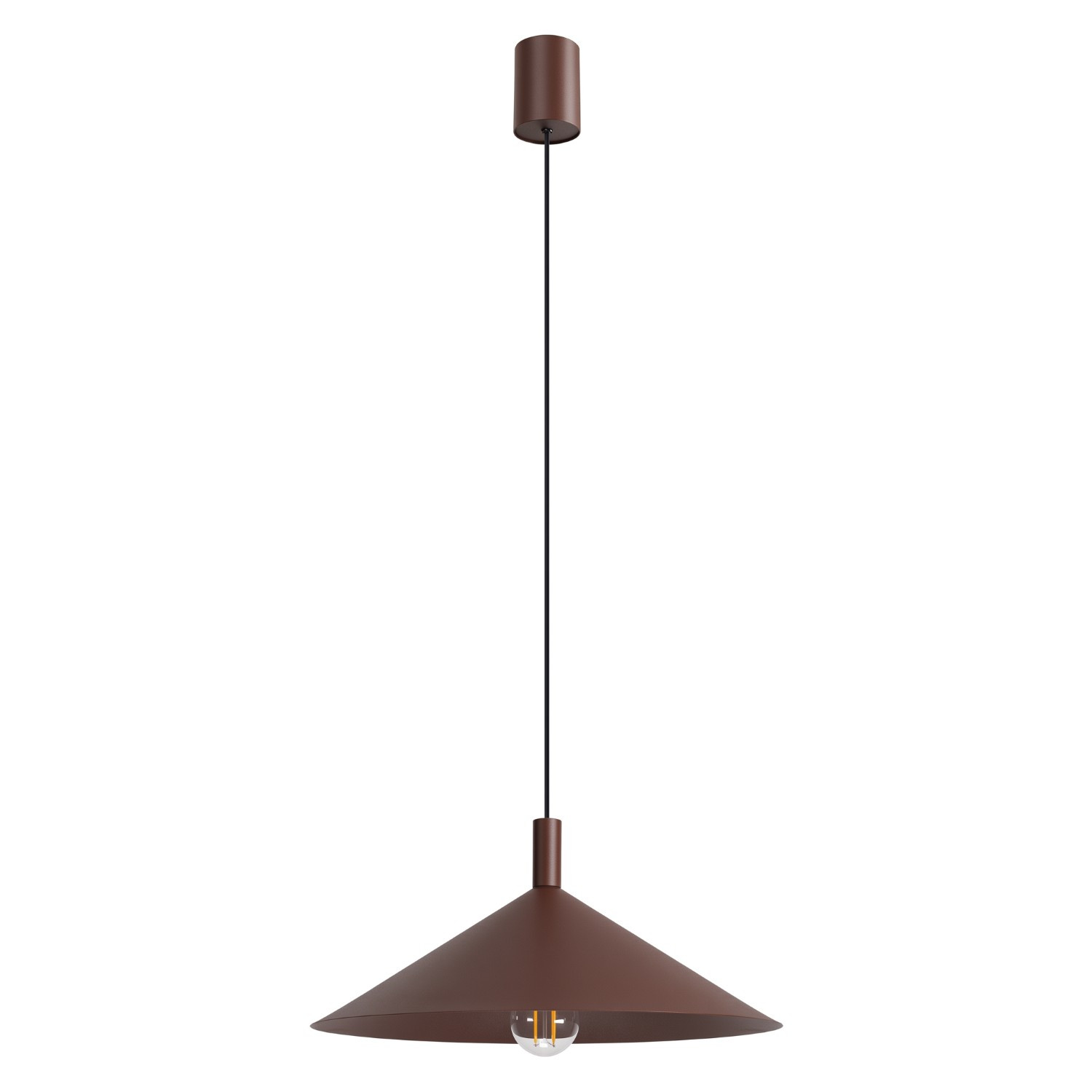 Suspensions Nox Acier Brun 1xe27 40cm Sollux