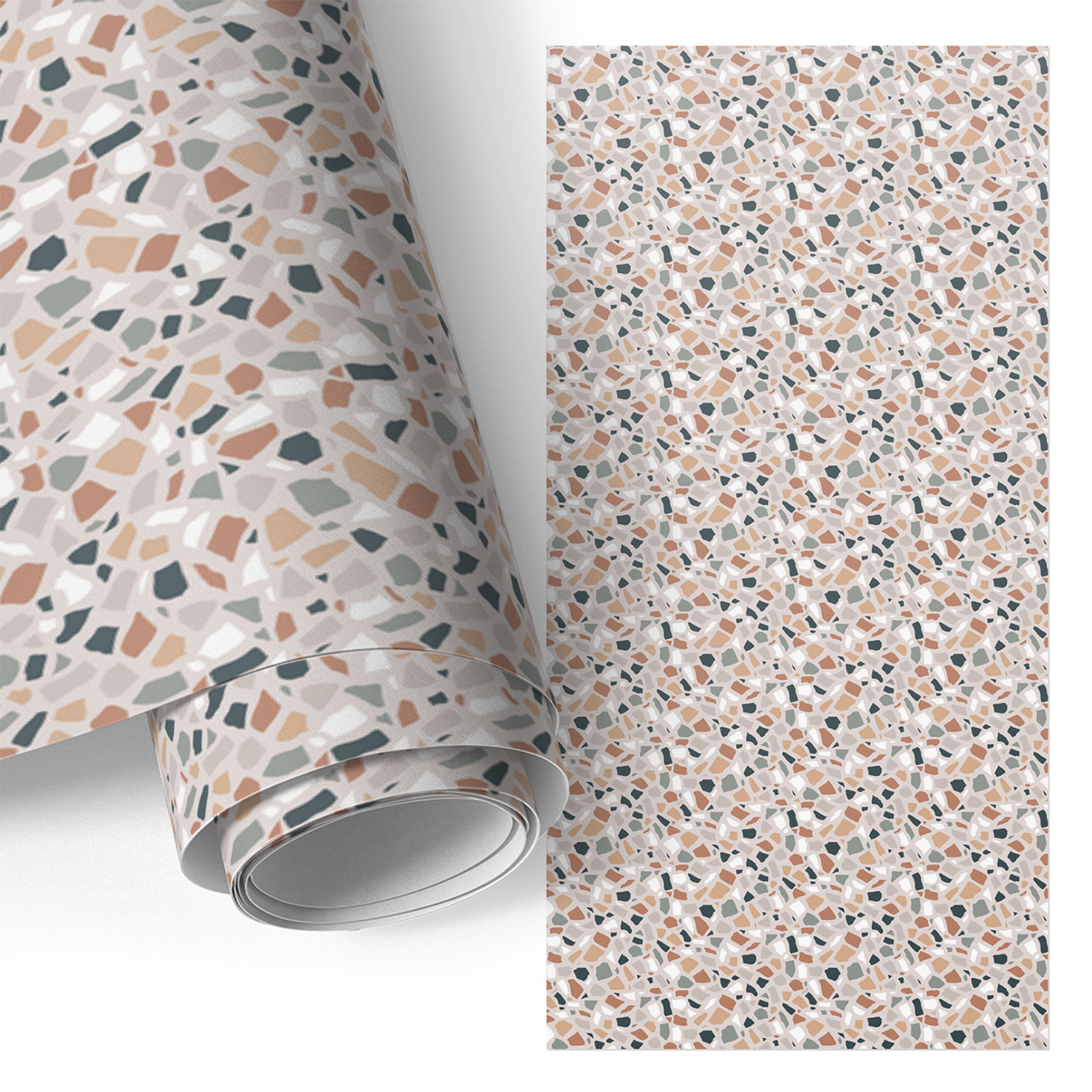 Film Adhésif - Adhésif Décoratif - Pour Meubles - Relookez Vos Meubles Et Votre Cuisine Facilement Motif Terrazzo 50x100 Cm