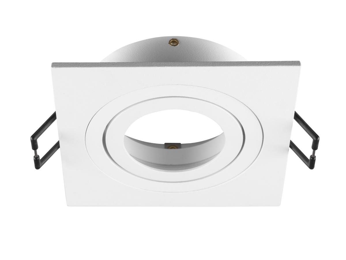Collerette Spot Encastré New Tria® 75 Intérieur Carré Orientable Blanc - Slv - 1007349