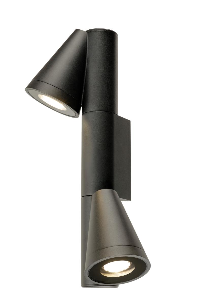 T-tube Applique Murale, Gu10 Double - Slv - 1008013
