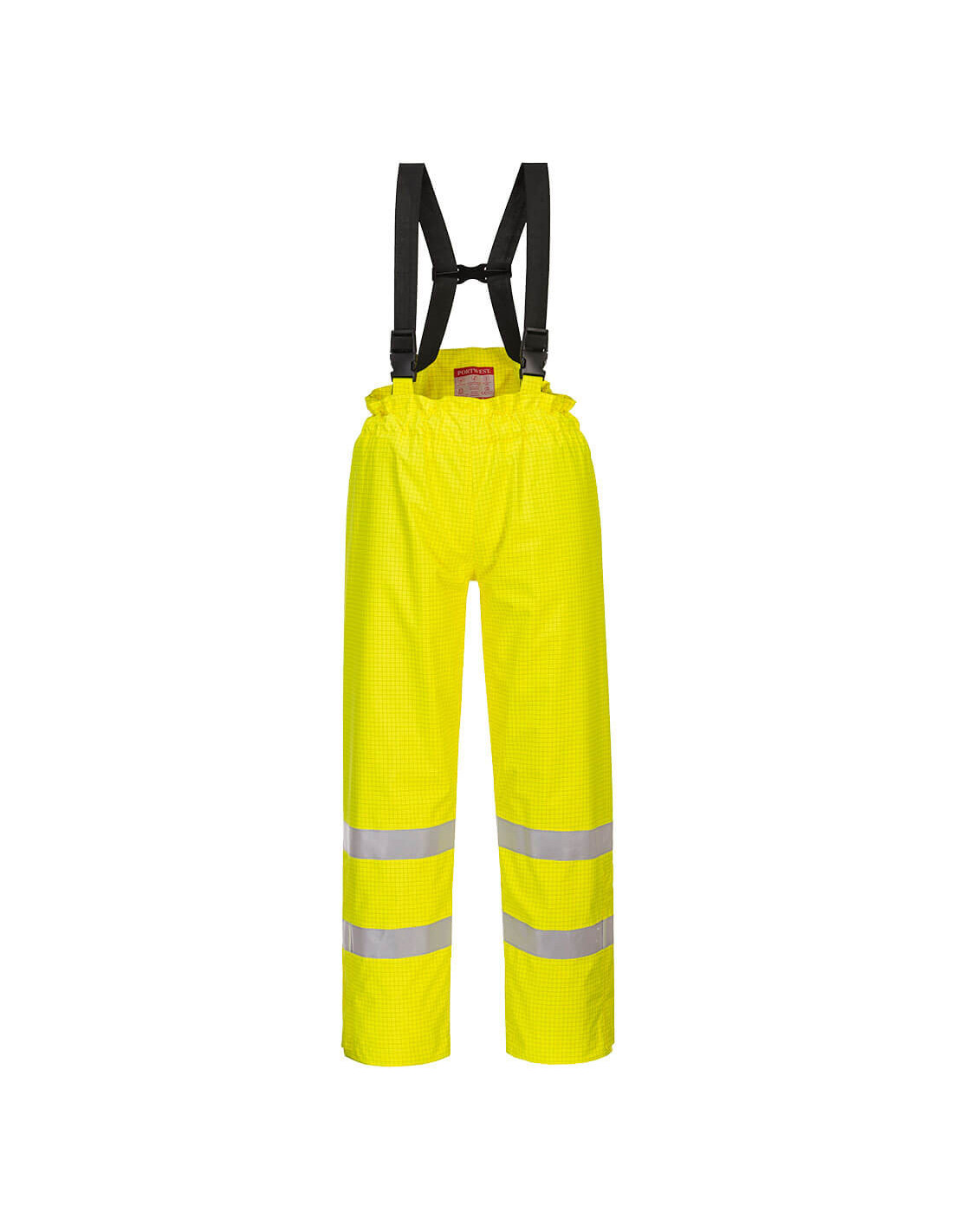 Pantalon Bizflame Rain Doublé Hi-vis Fr Antistatique Couleur: Jaune Taille Xxxl Portwest