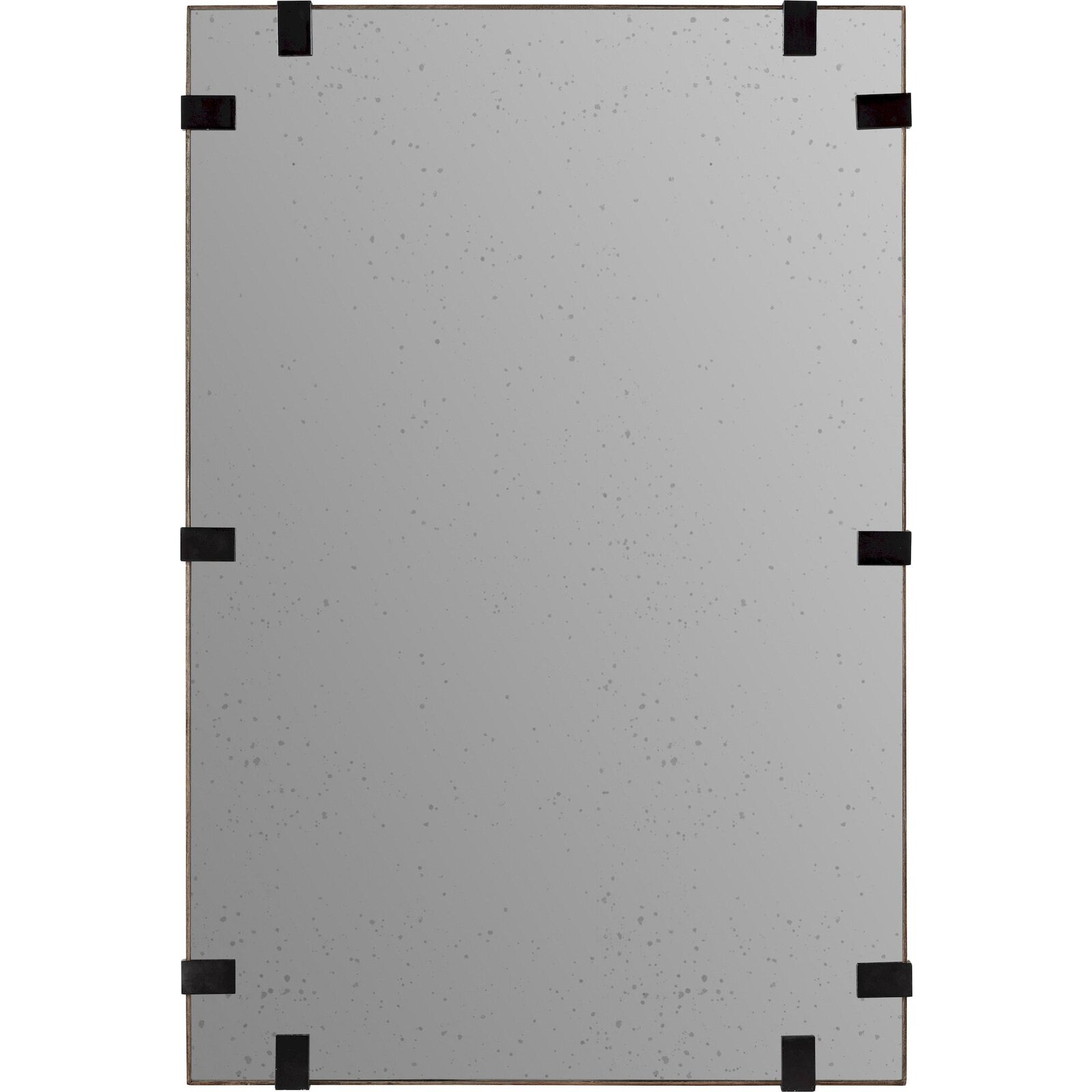Miroir Élégant Effet Vieilli Design Naturel - Gris Nuancé Effet Vieilli Élégant
