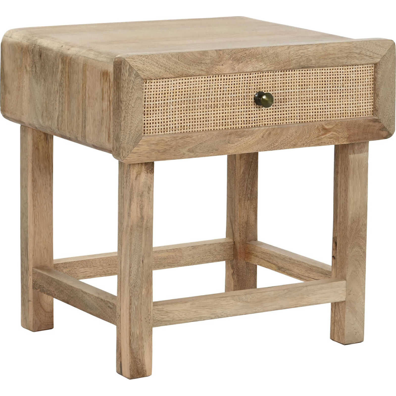 Table De Chevet Élégance Rustique En Rotin Marron - Marron Naturel En Rotin