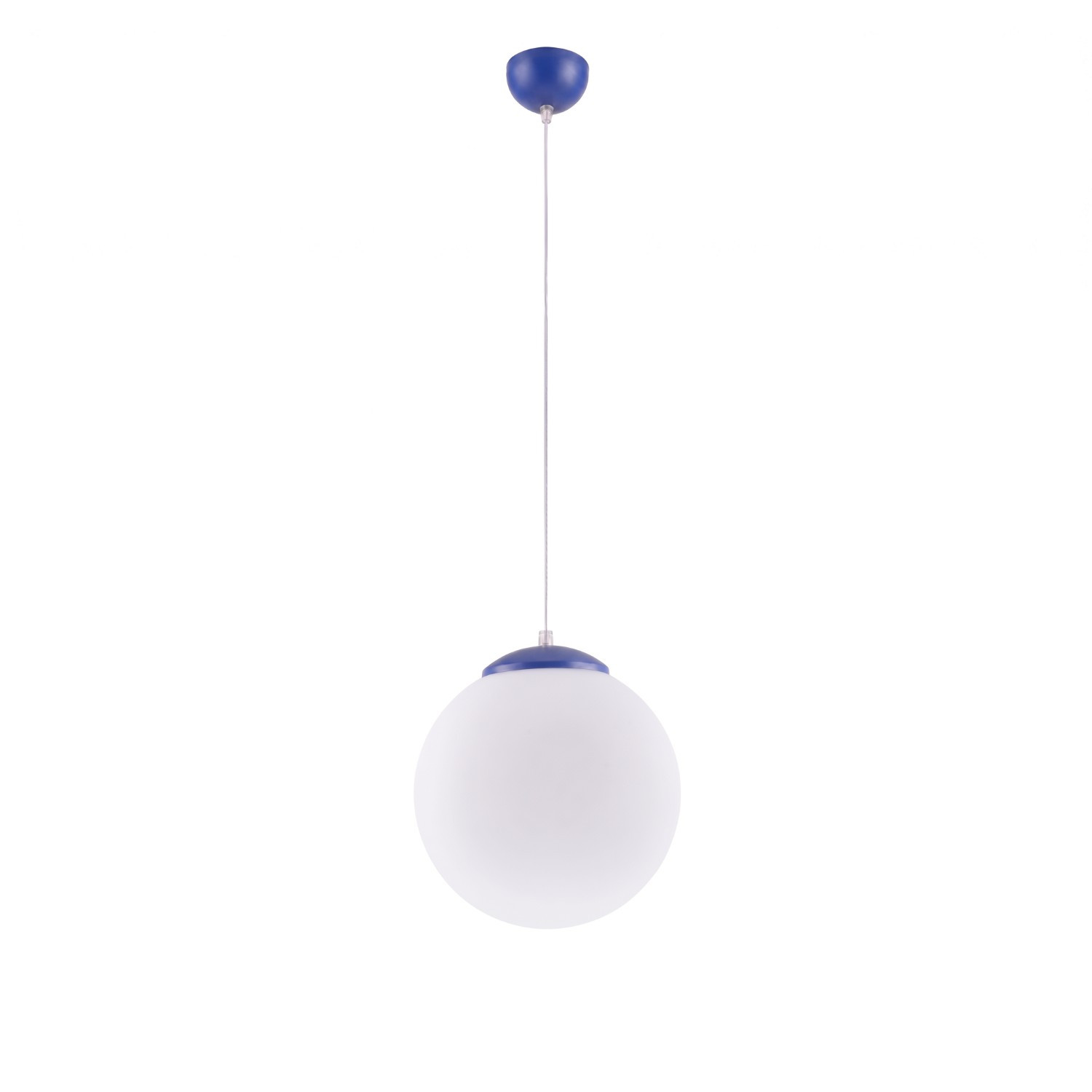 Suspensions Ugo Acier/verre Outremer 1xe27 30cm Sollux