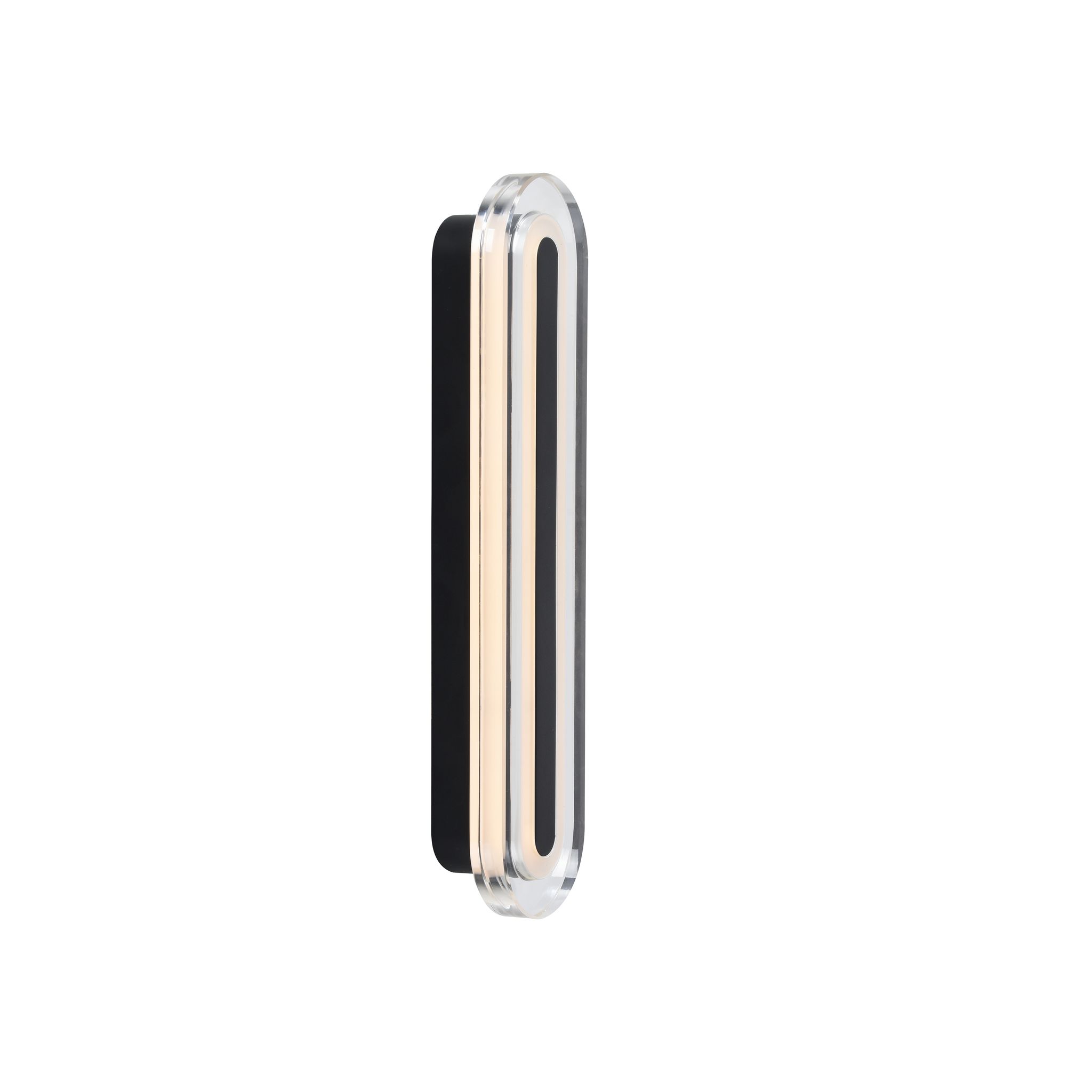 Applique Murale Cavara Pmma Noir, H. 35 - Ip44 - Ledmodule / Nordlux Intérieur