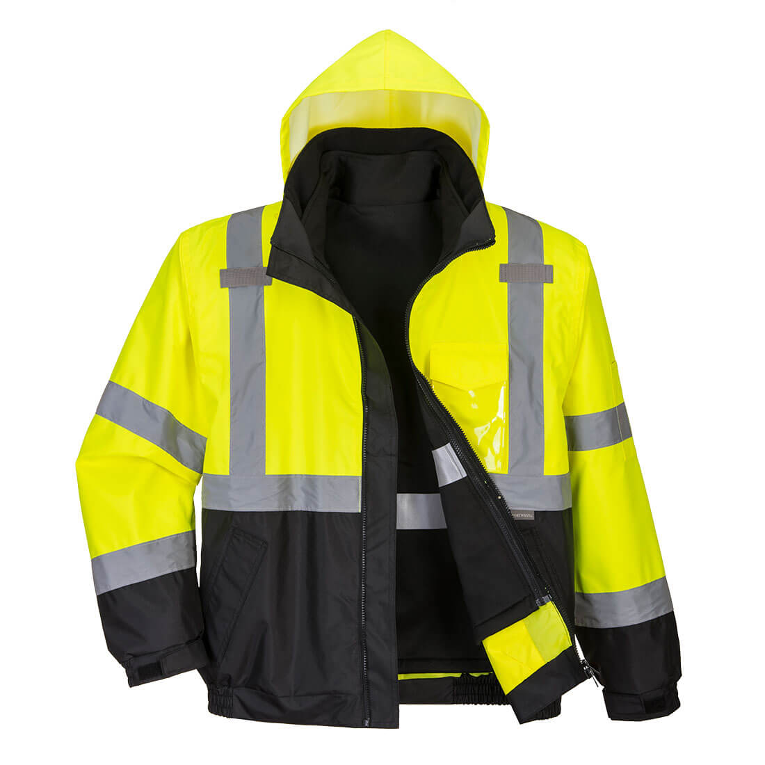 Portwest - Blouson Haute Visibilité Premium 3 En 1 Couleur: Jaune/noir Taille 5xl