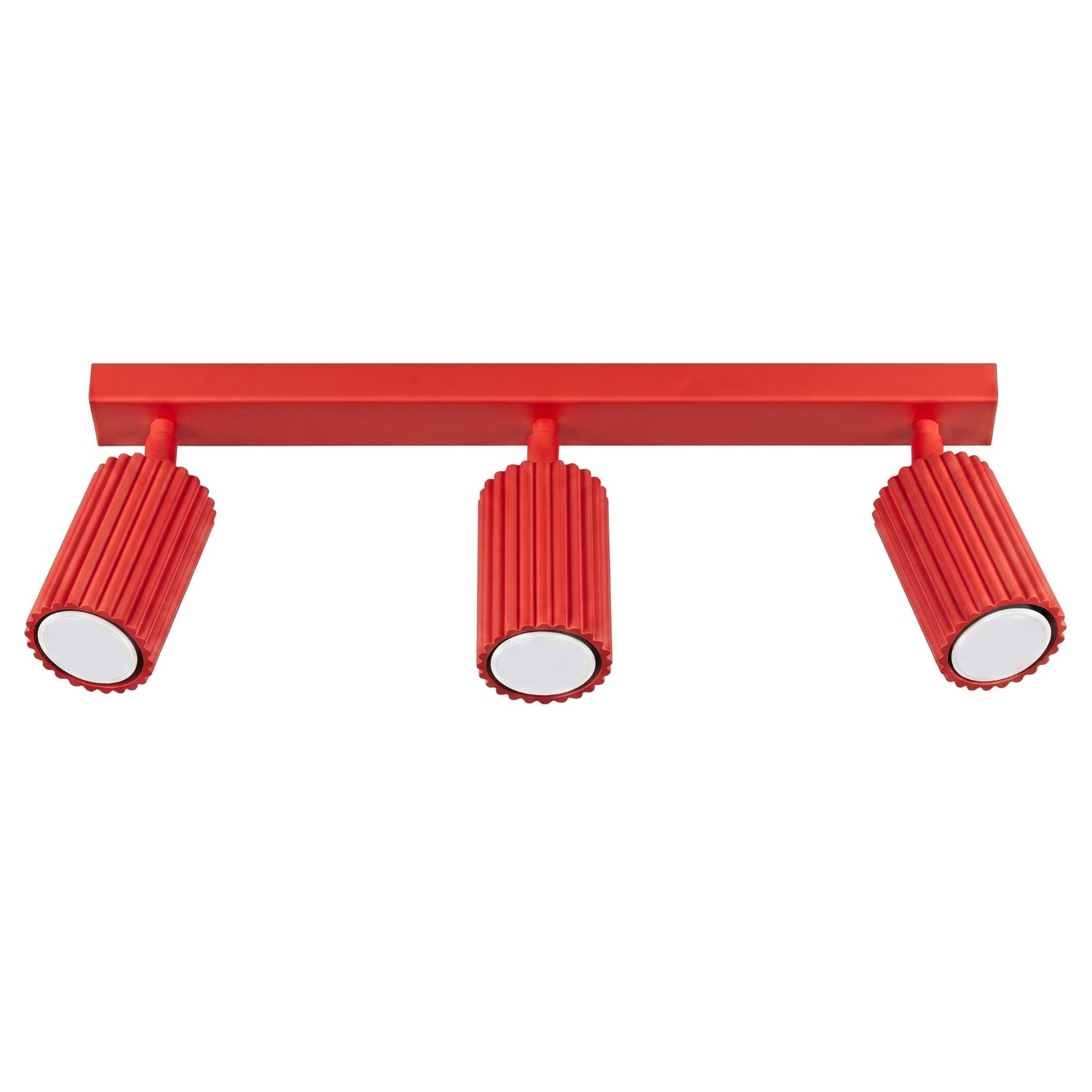 Plafonniers Karbon Aluminium Rouge 3xgu10 45cm Sollux