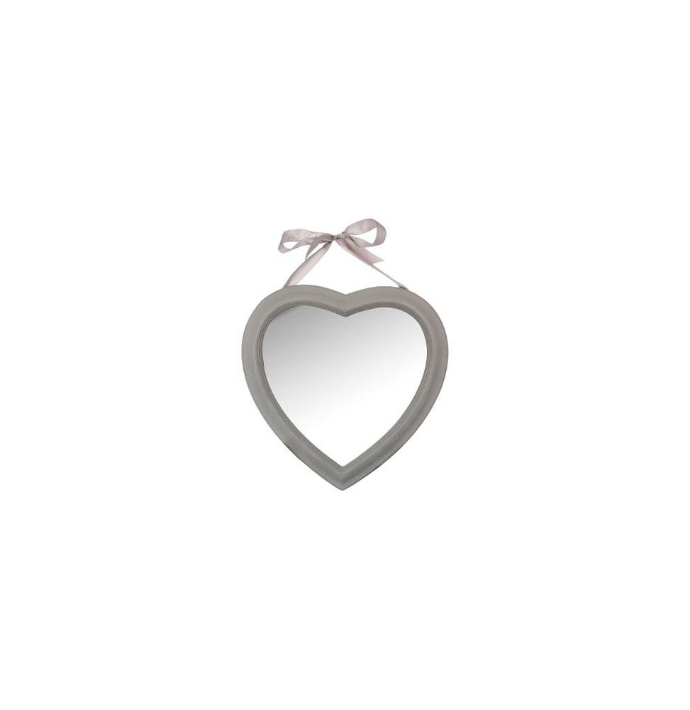 Ac-deco - Miroir En Forme De Coeur - 40 X 40 Cm - Taupe - Livraison Gratuite