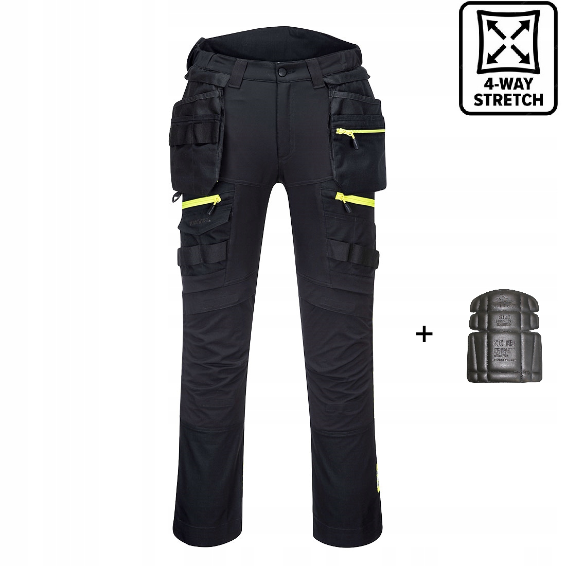 Portwest - Pantalon De Travail Avec Poches Amovibles Dx4 Noir 46