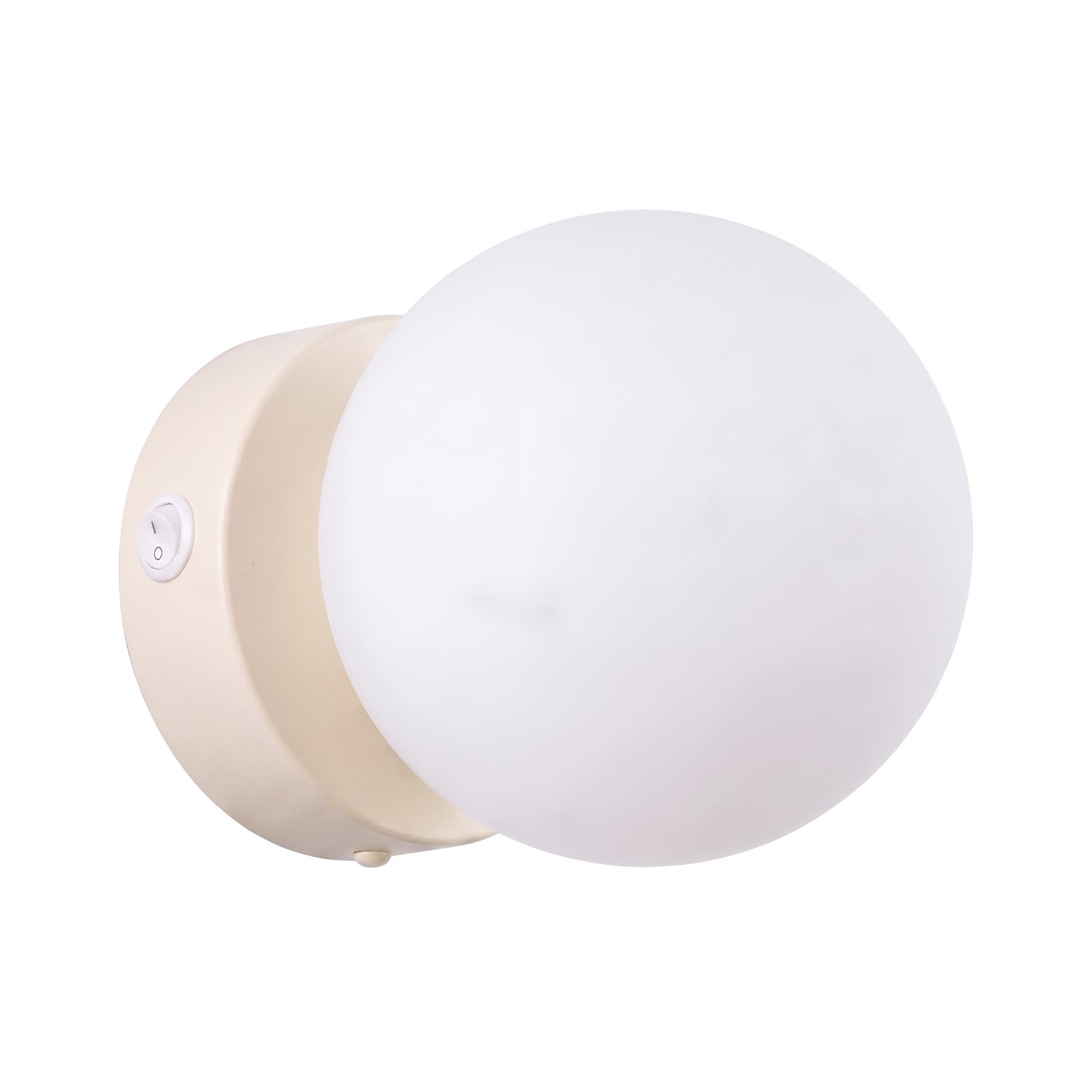 Appliques Yoli Acier/verre Beige 1xg9 12cm Sollux
