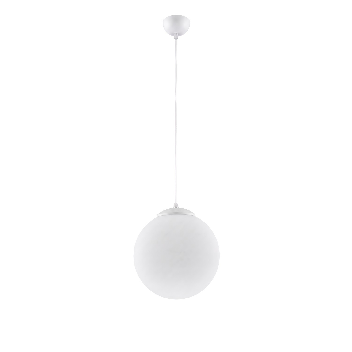 Suspensions Ugo Acier/verre Blanc 1xe27 30cm Sollux
