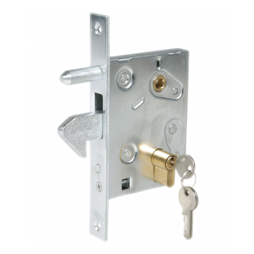 Idroweb - Serrure À Crochet 447 - Acier Galvanisé Résistant À La Corrosion - Goupille De Sécurité - Pour Portes Et Portails Coulissants