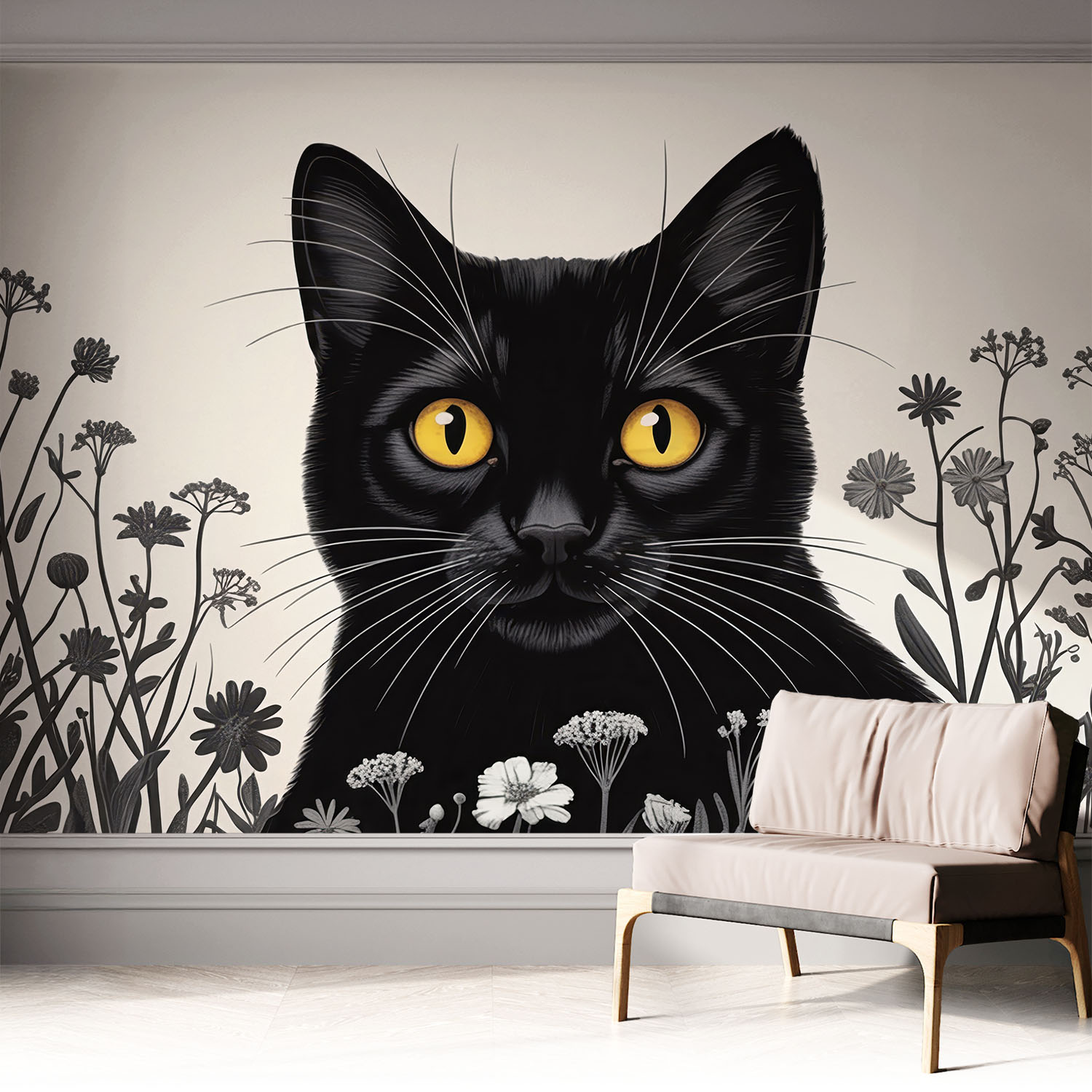 Papier Peint Adhésif Décoratif Pour Salon Chambre Et Cuisine Facile À Poser Avec Colle Fleurs De Coquelicot 312x219 Cm