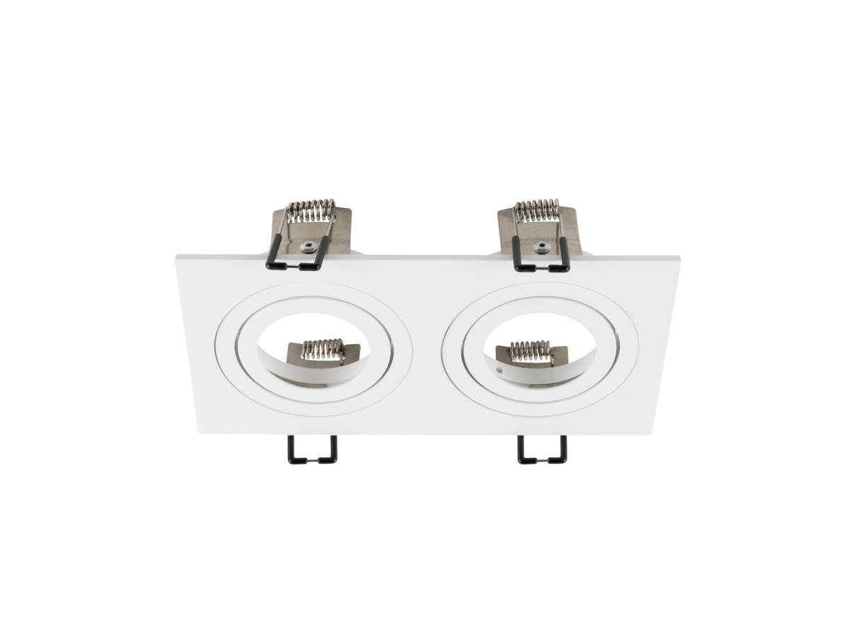 Cadre De Montage Pour Encastré New Tria® 155 Double Module Ip 20 Blanc - Slv - 1008008