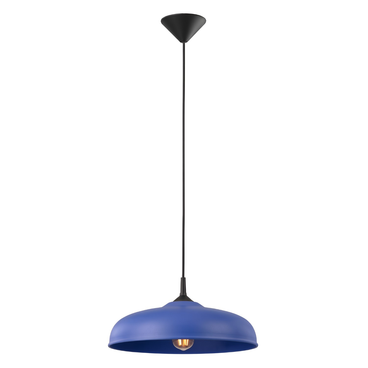 Suspensions Gina Acier Outremer 1xe27 38cm Sollux