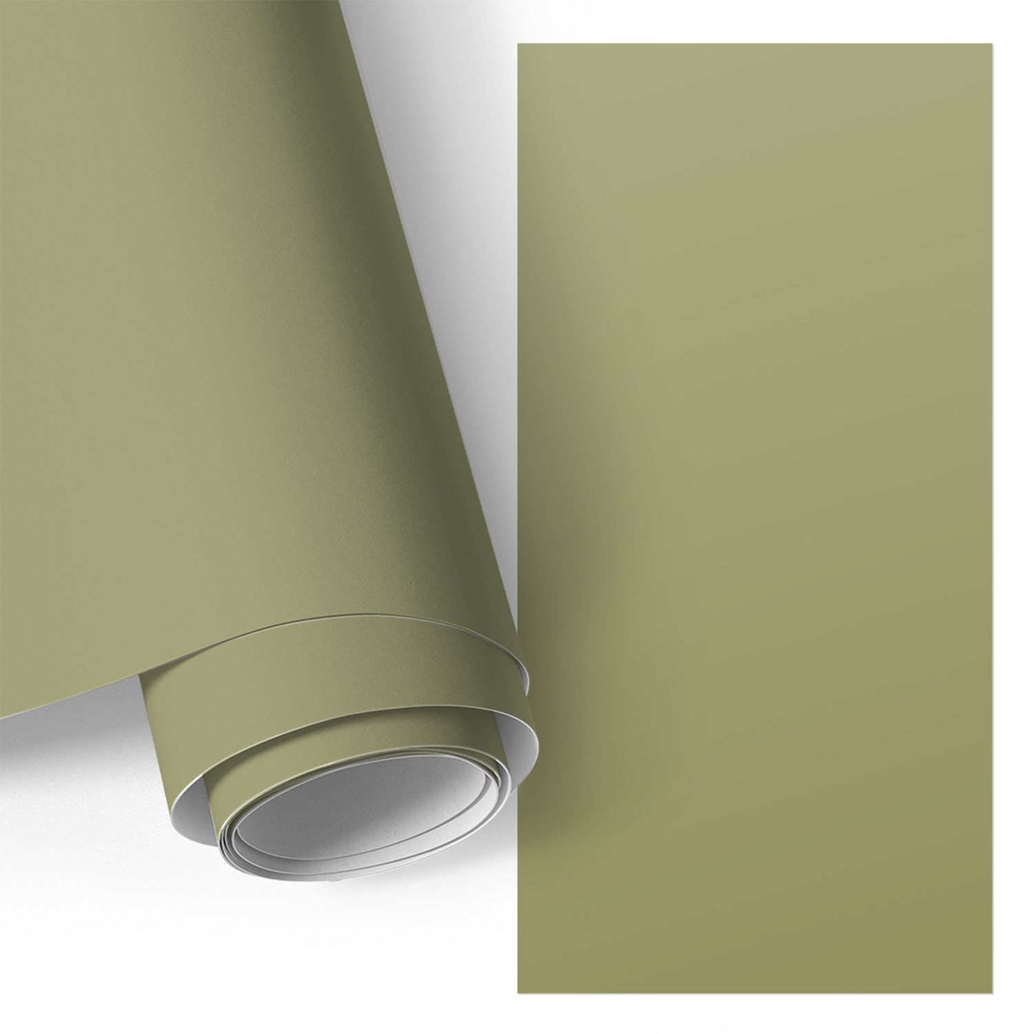 Film Adhésif Décoratif - Look Premium - Transformation Facile - Durable - Pour Placard - Pour Meubles Vert Herbe 50x100 Cm