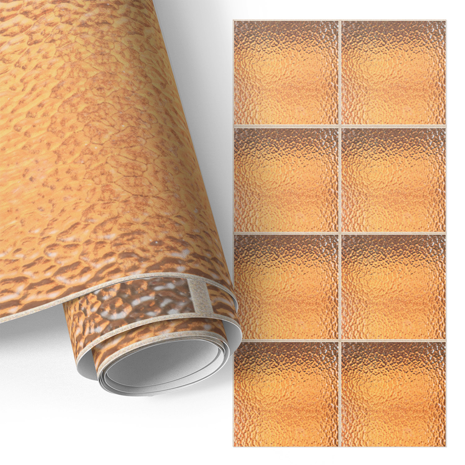 Film Adhésif Décoratif - Look Premium - Transformation Facile - Durable - Pour Placard - Pour Meubles Blocs De Verre 50x100 Cm