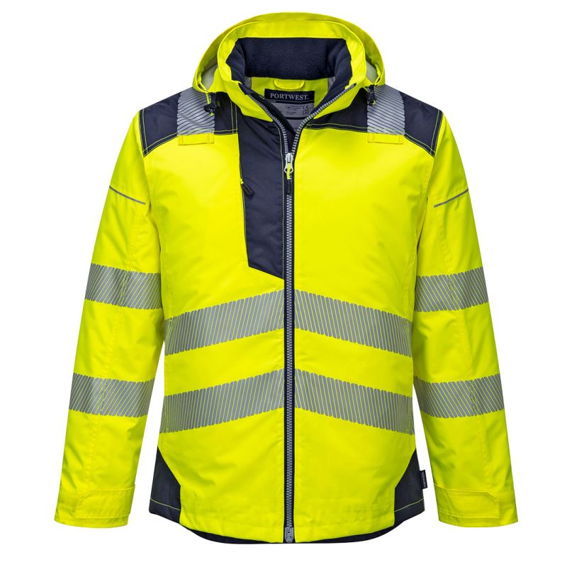 Portwest - Parka Hv Pw3 Couleur: Jaune/marine Taille 4xl
