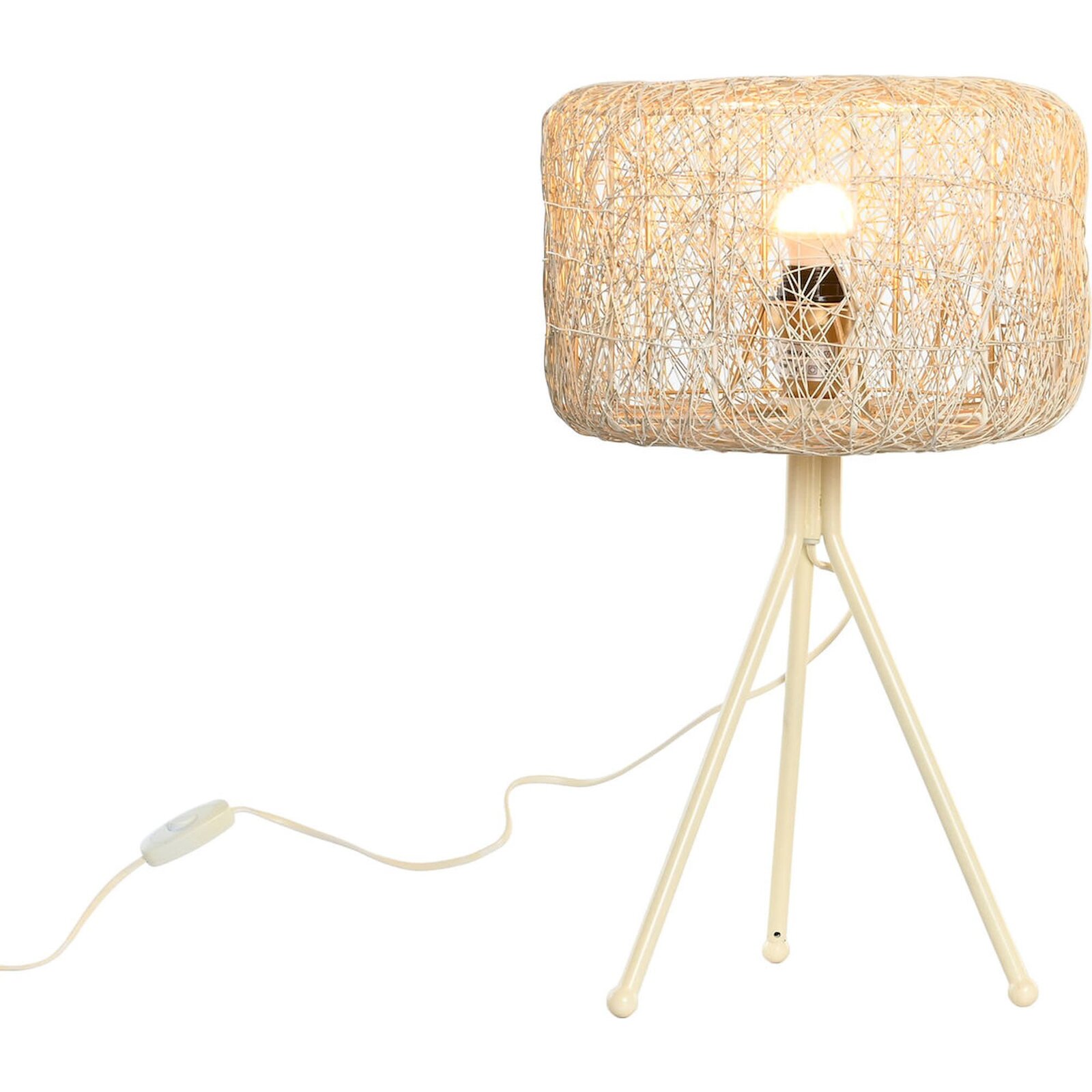 Lampe De Salon Design En Métal Blanc Élégance Moderne - Blanc Immaculé