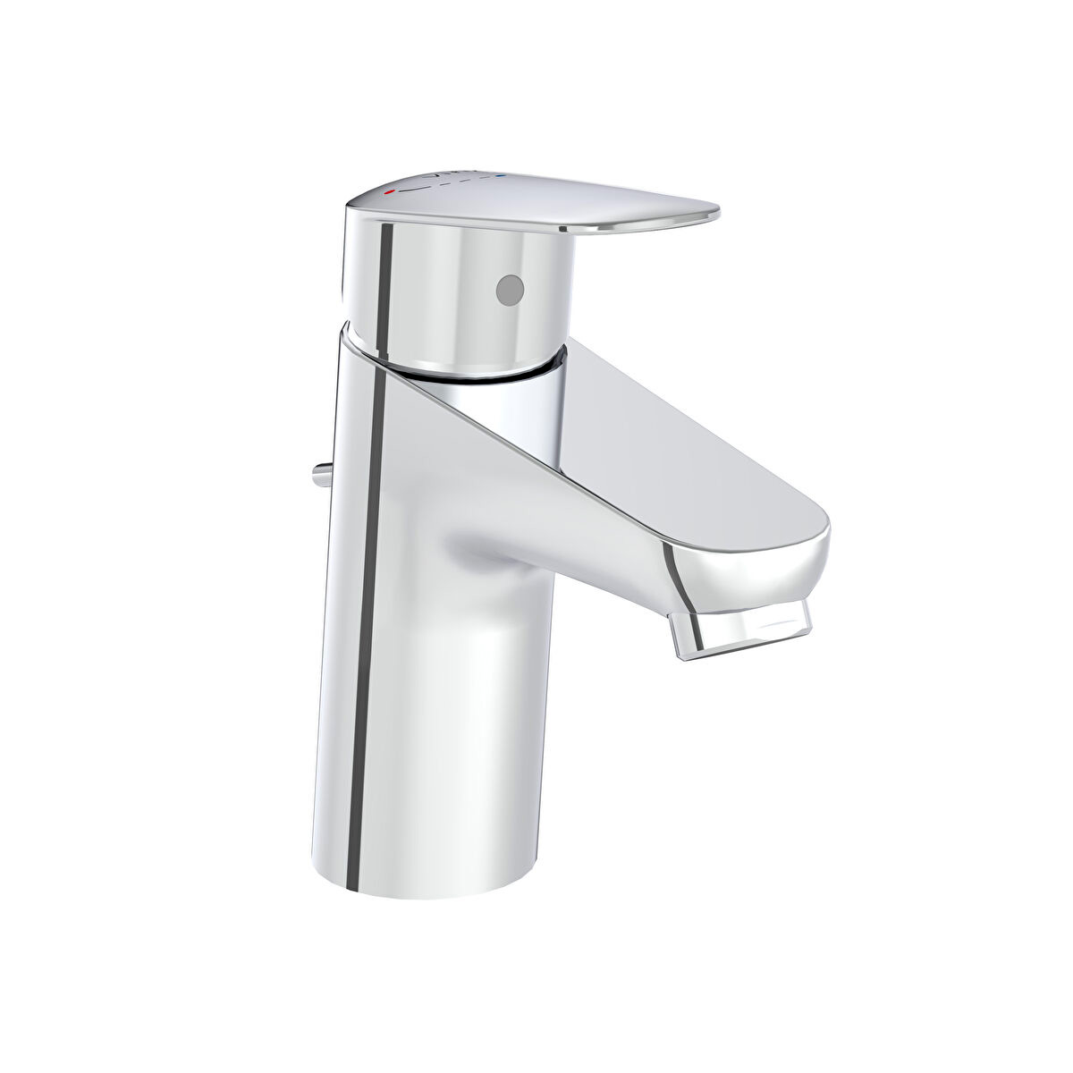 Vitra Flow Round Mitigeur Lavabo Blueeco + Vidage Et Tirette