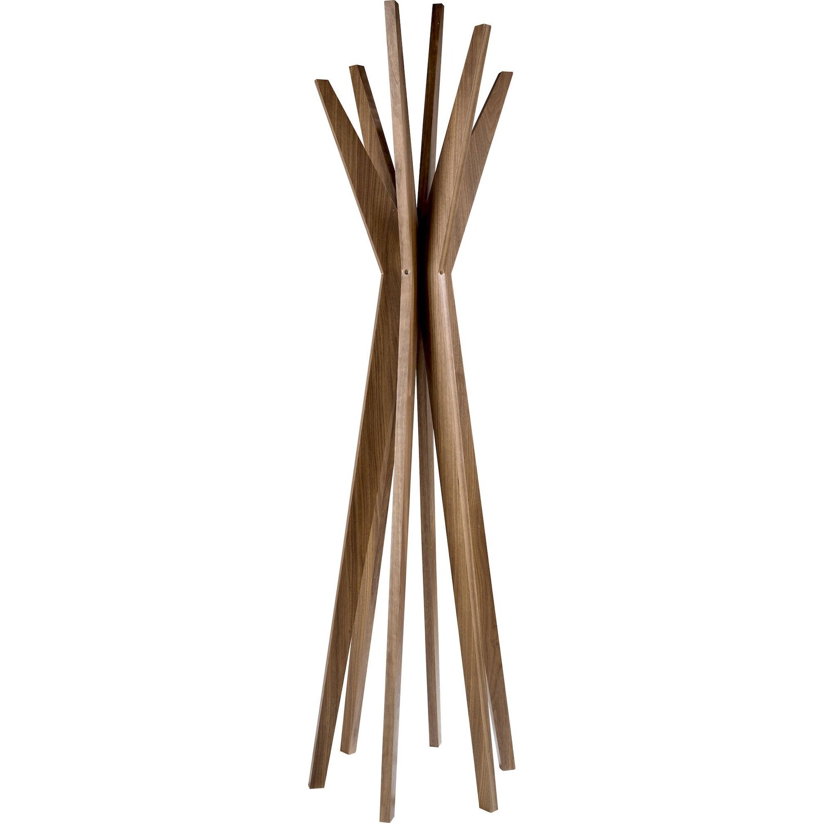 Portemanteau Design Moderne En Noyer Angel Cerda - Noyer Élégant Aux Nuances Chaleureuses