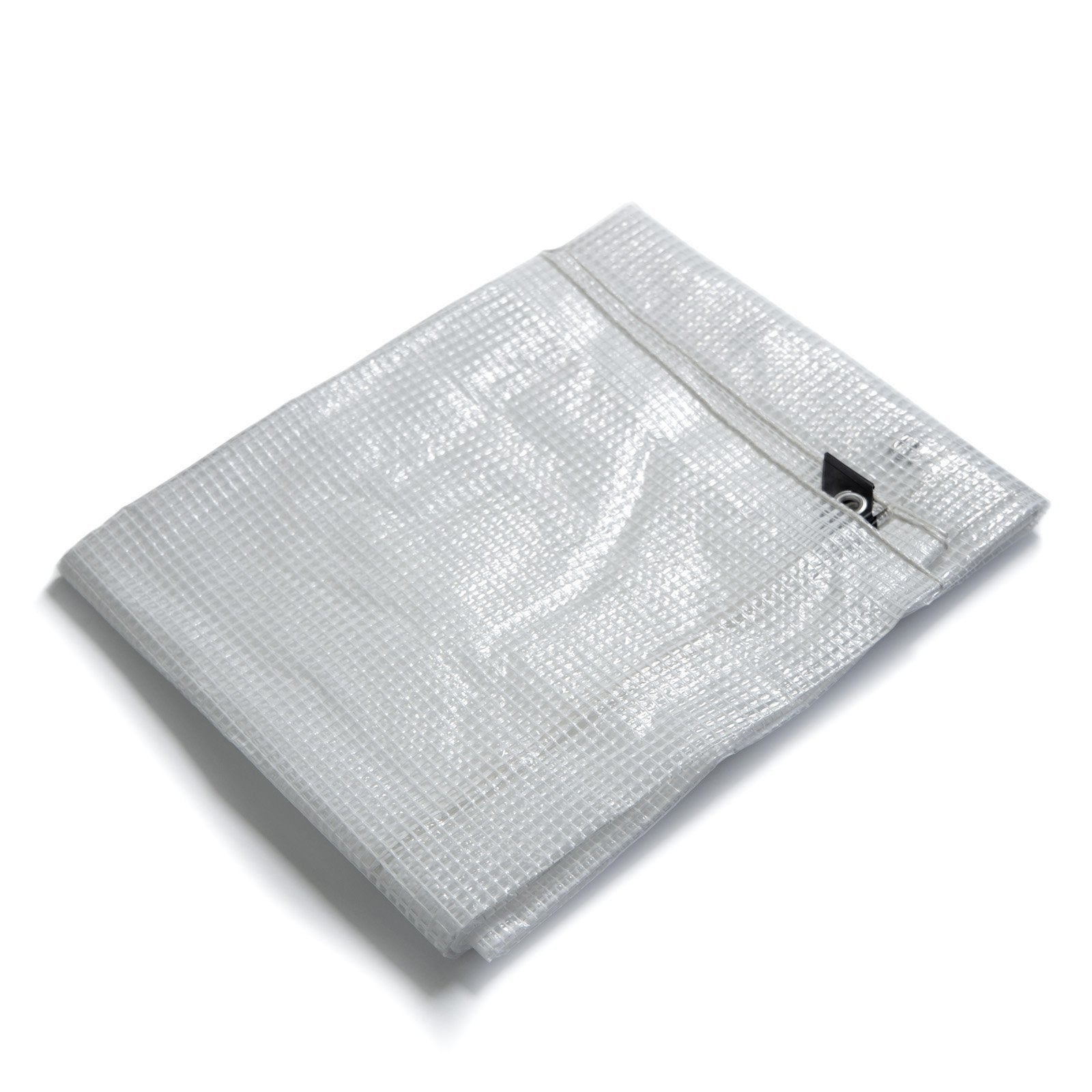 Bâche De Protection Imperméable Leno 140 G/m² Blanc / Transparent 3 X 4 M