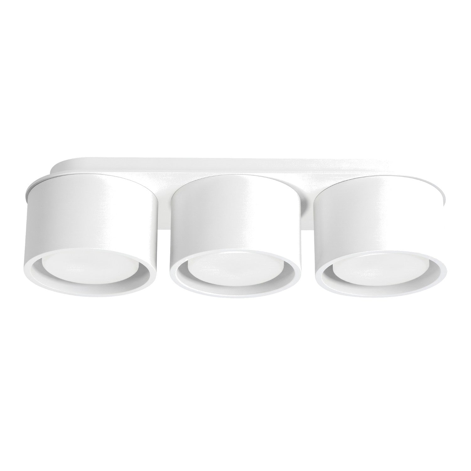 Plafonnier Spot Minimaliste Blanc Triple 3xgx53 10w Modo Sollux Lighting
