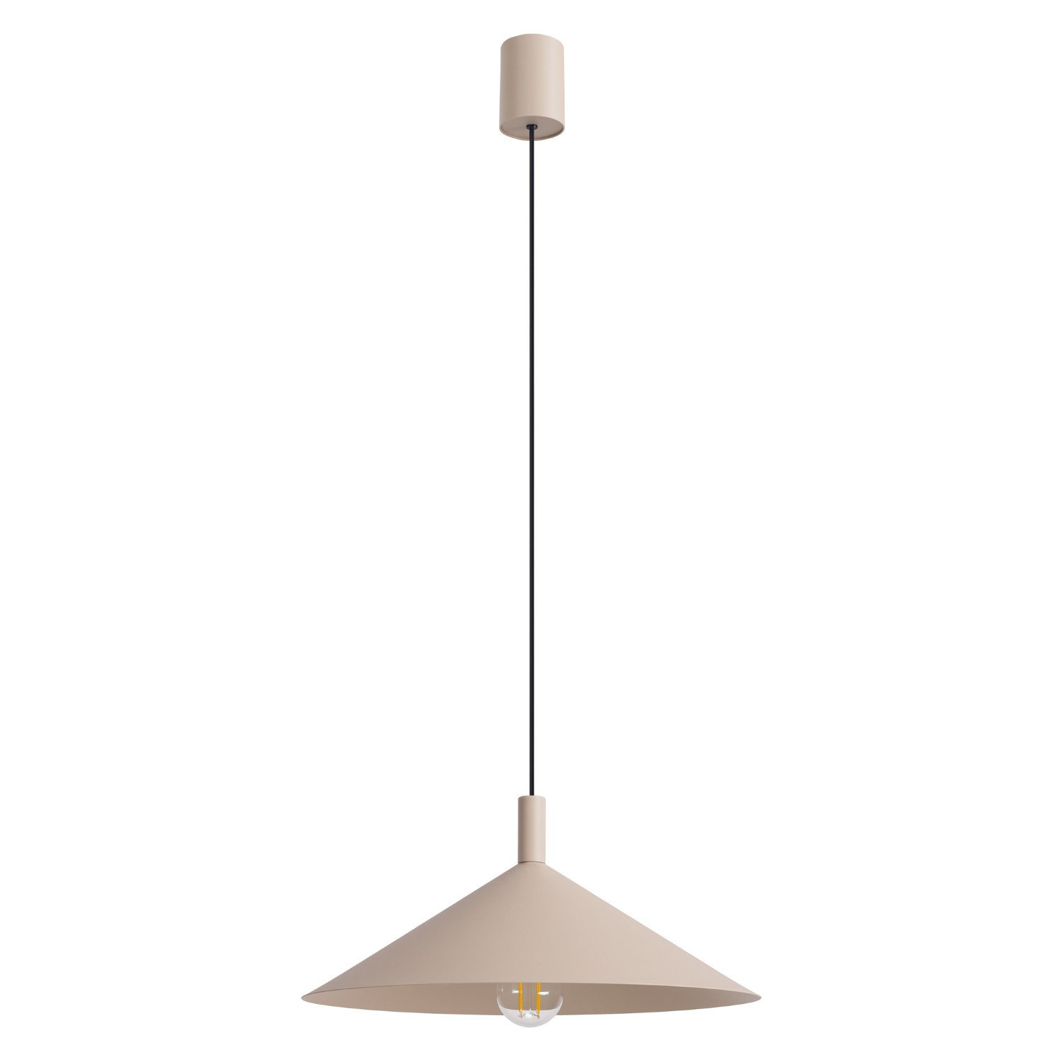 Suspensions Nox Acier Taupe 1xe27 40cm Sollux