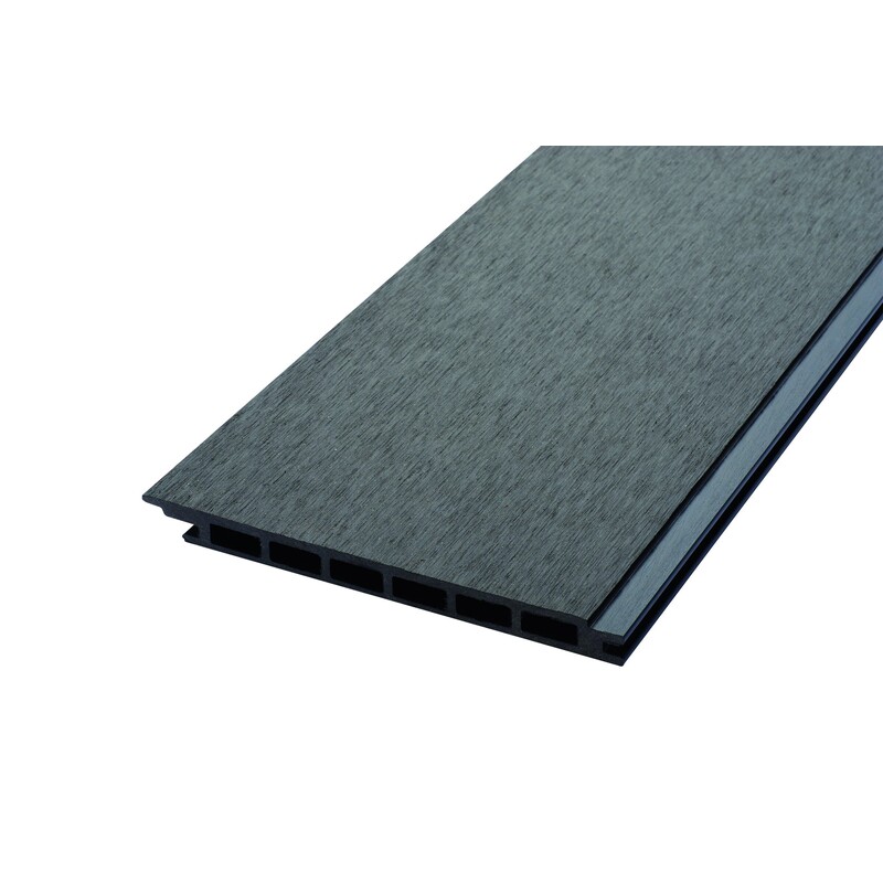 Lame De Bardage Bois Composite Alvéolaire L 270 Cm / L 17,1 Cm / E 1, 5 Cm - Coloris - Gris Anthracite, Epaisseur - 1.5cm, Largeur - 17.1 Cm, Longueur - 270 Cm