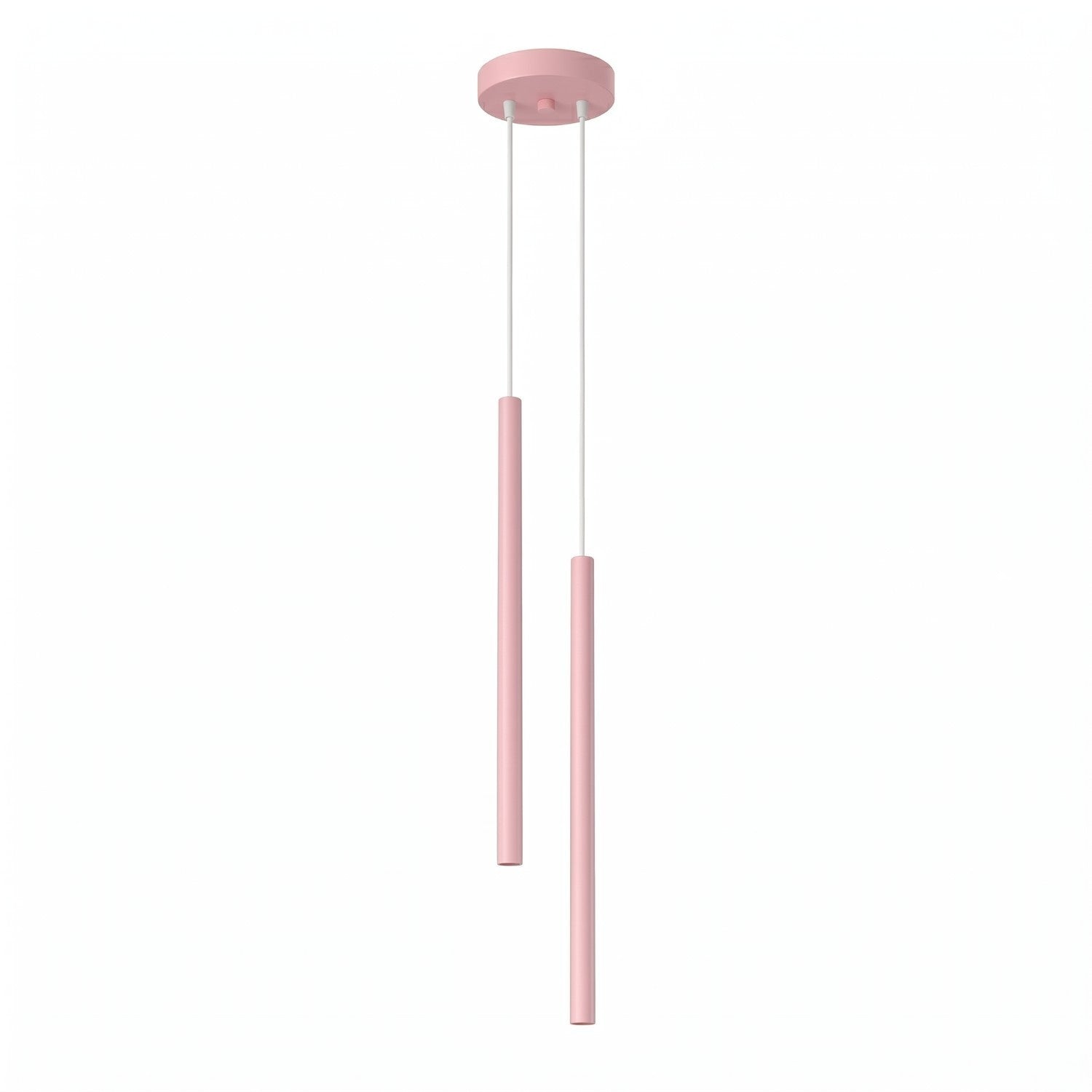Suspension Moderne Rose À Tubes Fins 2xg9 8w Pastelo Sollux Lighting