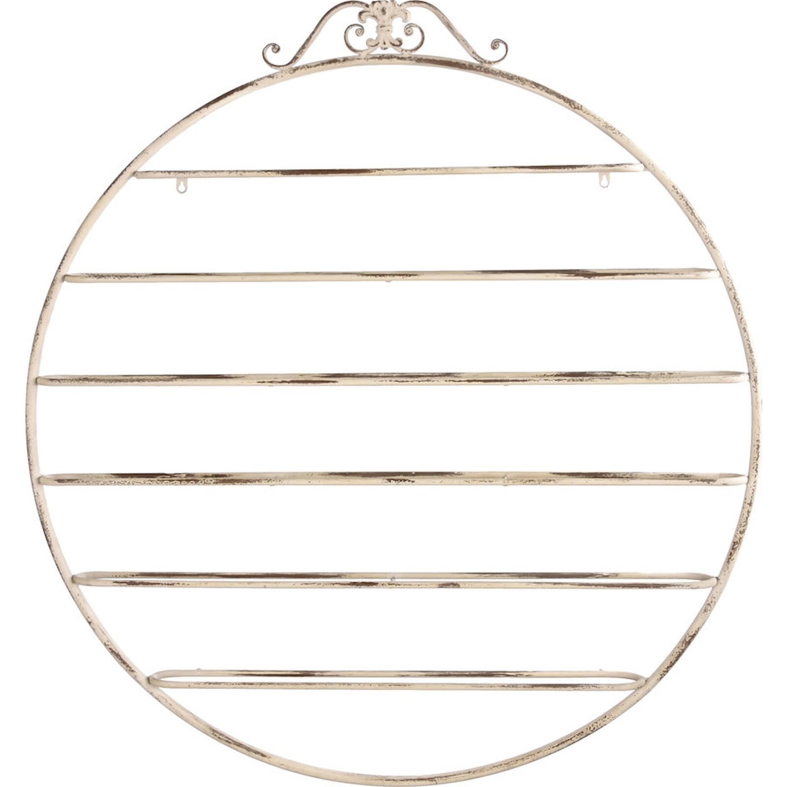 Porte-bouteilles Mural Blanc Élégance Vintage - Blanc Vieilli