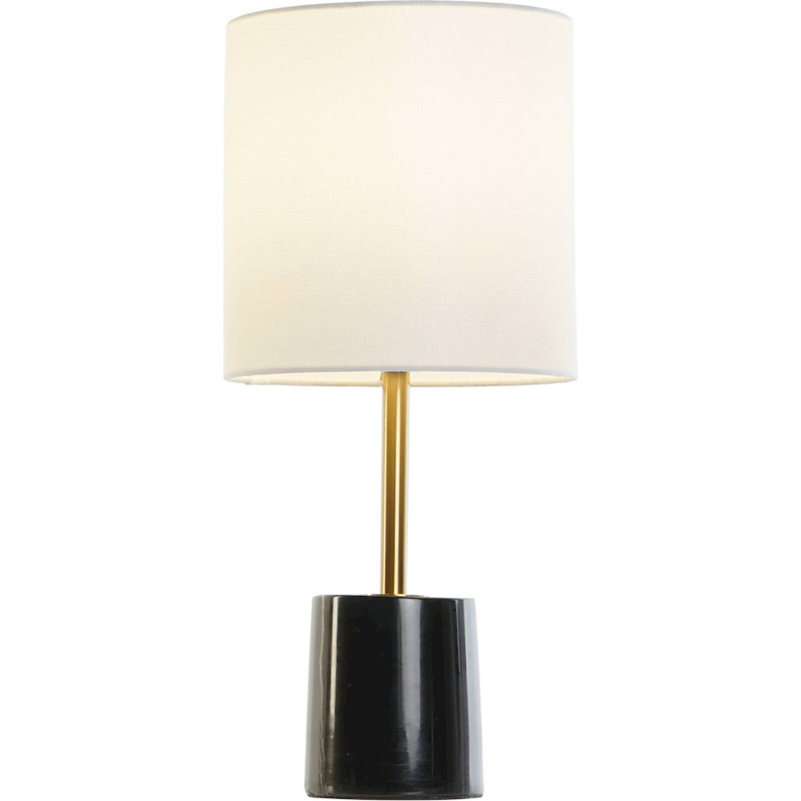 Lampe De Salon Élégance Marbre Et Métal Noir Blanc - Noir Et Blanc En Marbre Avec Touche Métallique