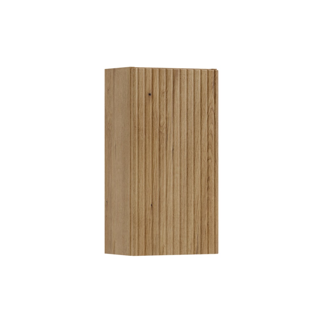 Meuble De Rangement Salle De Bain Vano 57 Cm Chêne Suspendu Avec Porte
