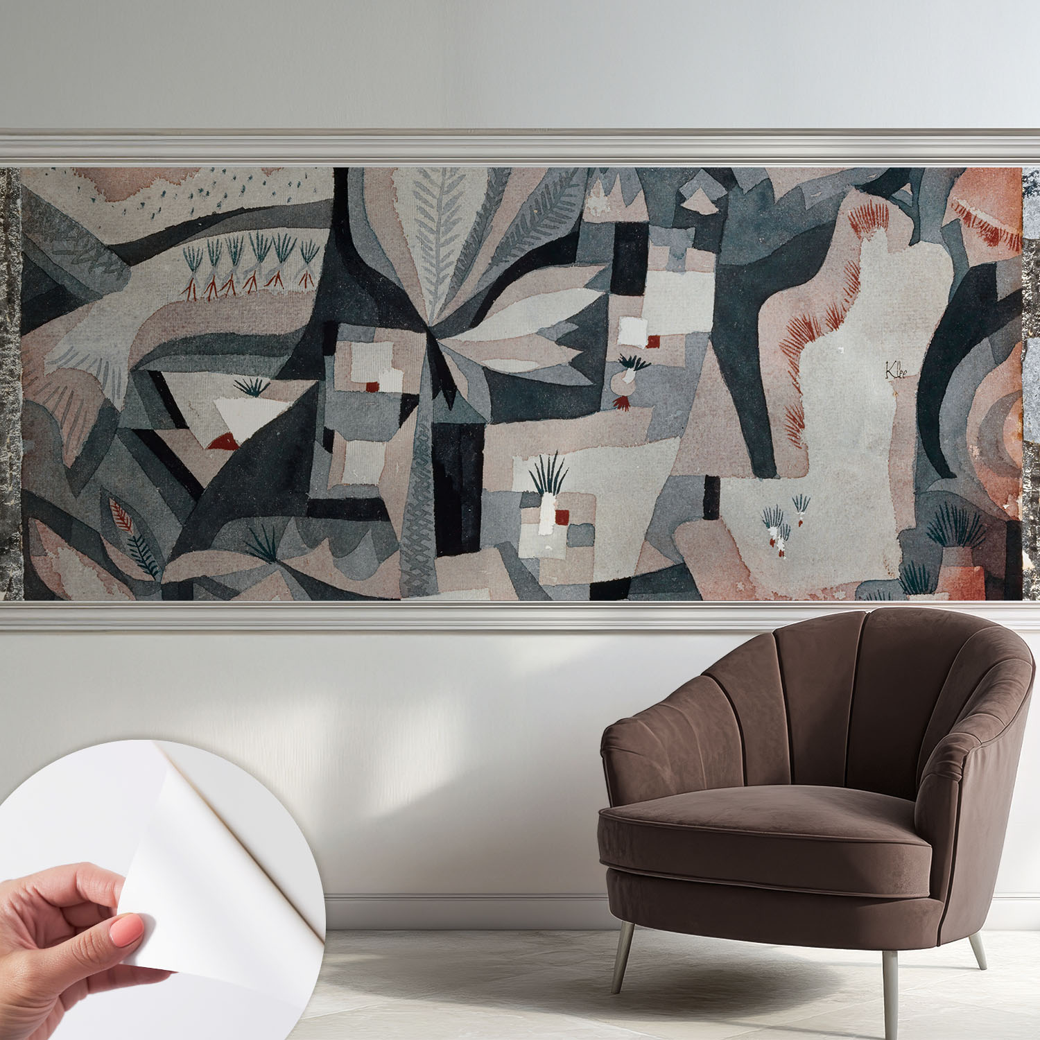 Papier Peint Autocollant Mural Avec Colle Pour Salon Et Chambre Décoration Murale Rapide Abstraction De La Nature 250x104 Cm
